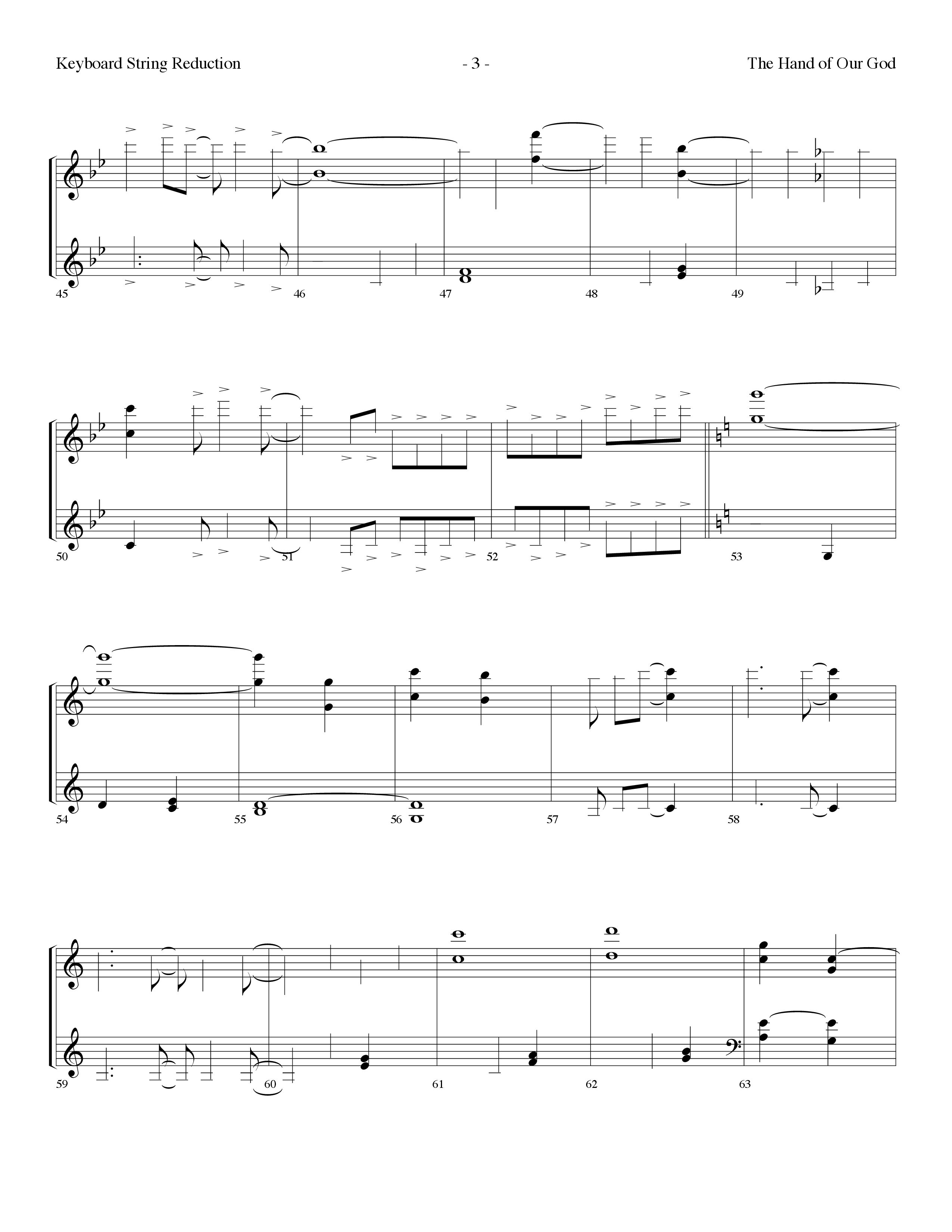 The Hand Of Our God (Choral Anthem SATB) String Reduction (Lifeway Choral / Arr. Dennis Allen)