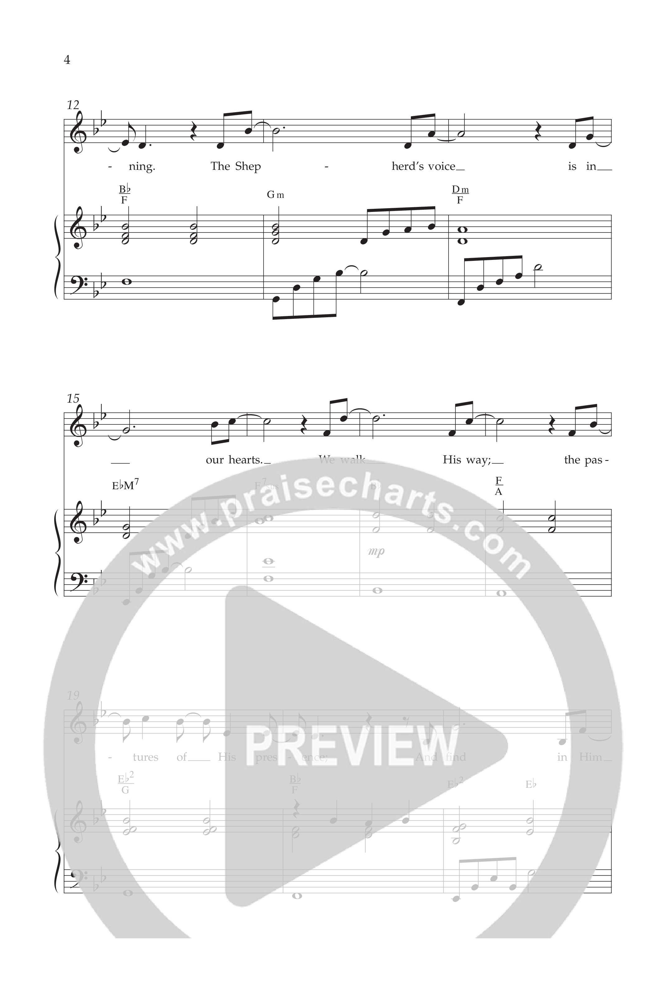 The Shepherd Knows Your Name (Choral Anthem SATB) Anthem (SATB/Piano) (Lifeway Choral / Arr. Phillip Keveren)