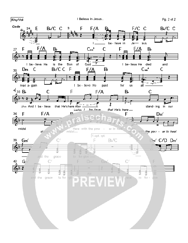 I Believe In Jesus Praise Band (Mark Cole)