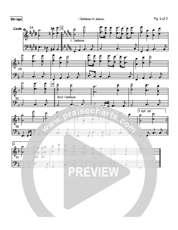 I Believe In Jesus Strings (Mark Cole)