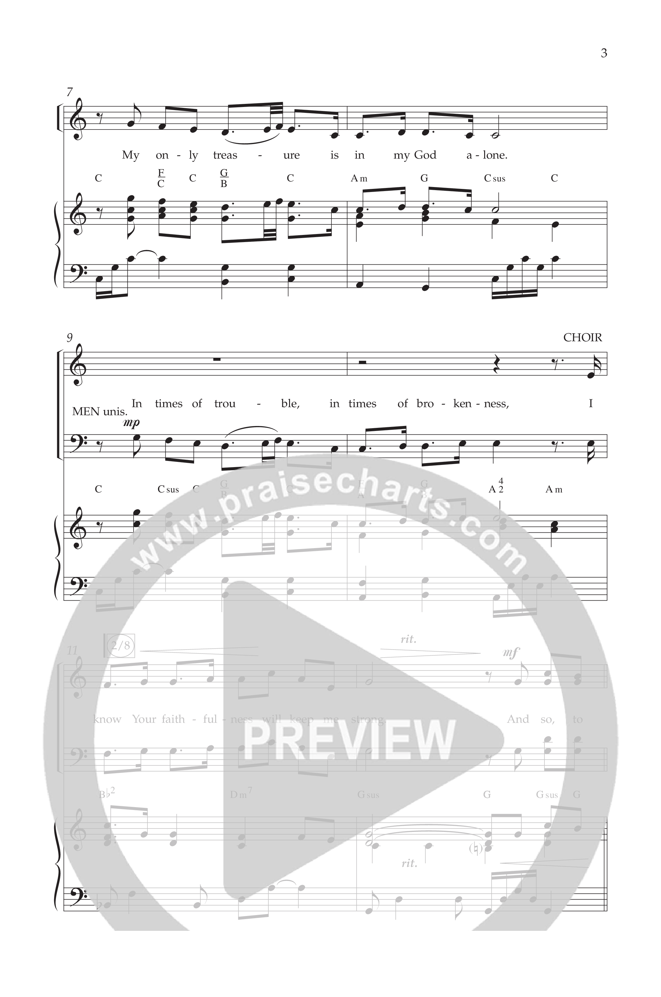 To God Alone (Choral Anthem SATB) Anthem (SATB/Piano) (Lifeway Choral / Arr. Russell Mauldin)