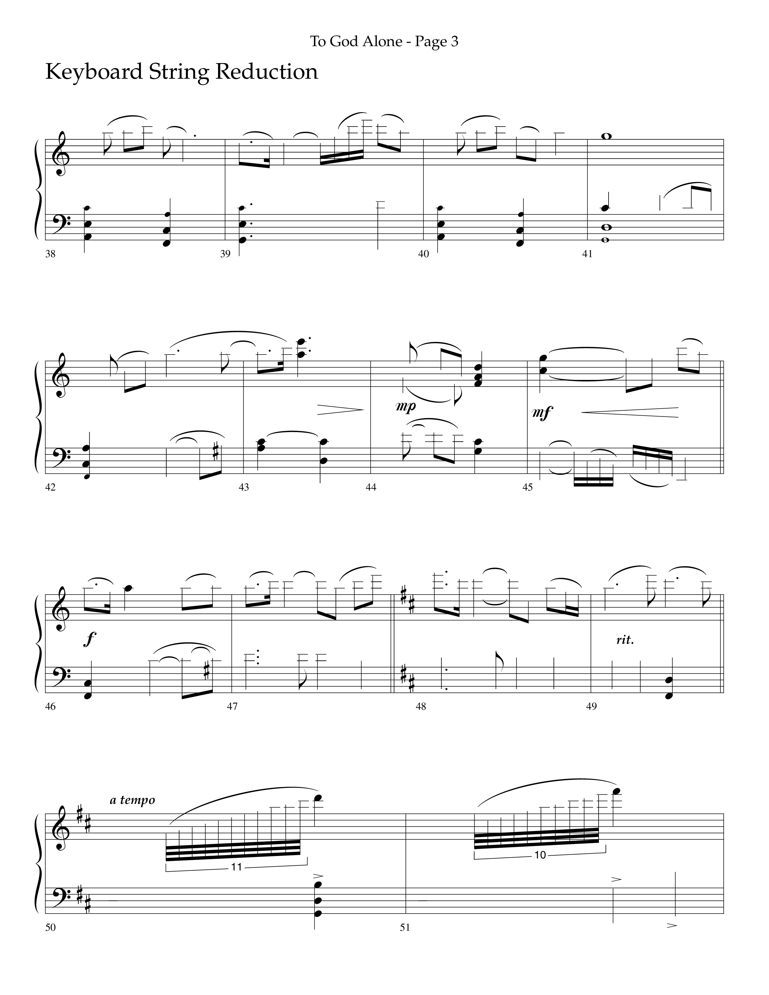 To God Alone (Choral Anthem SATB) String Reduction (Lifeway Choral / Arr. Russell Mauldin)