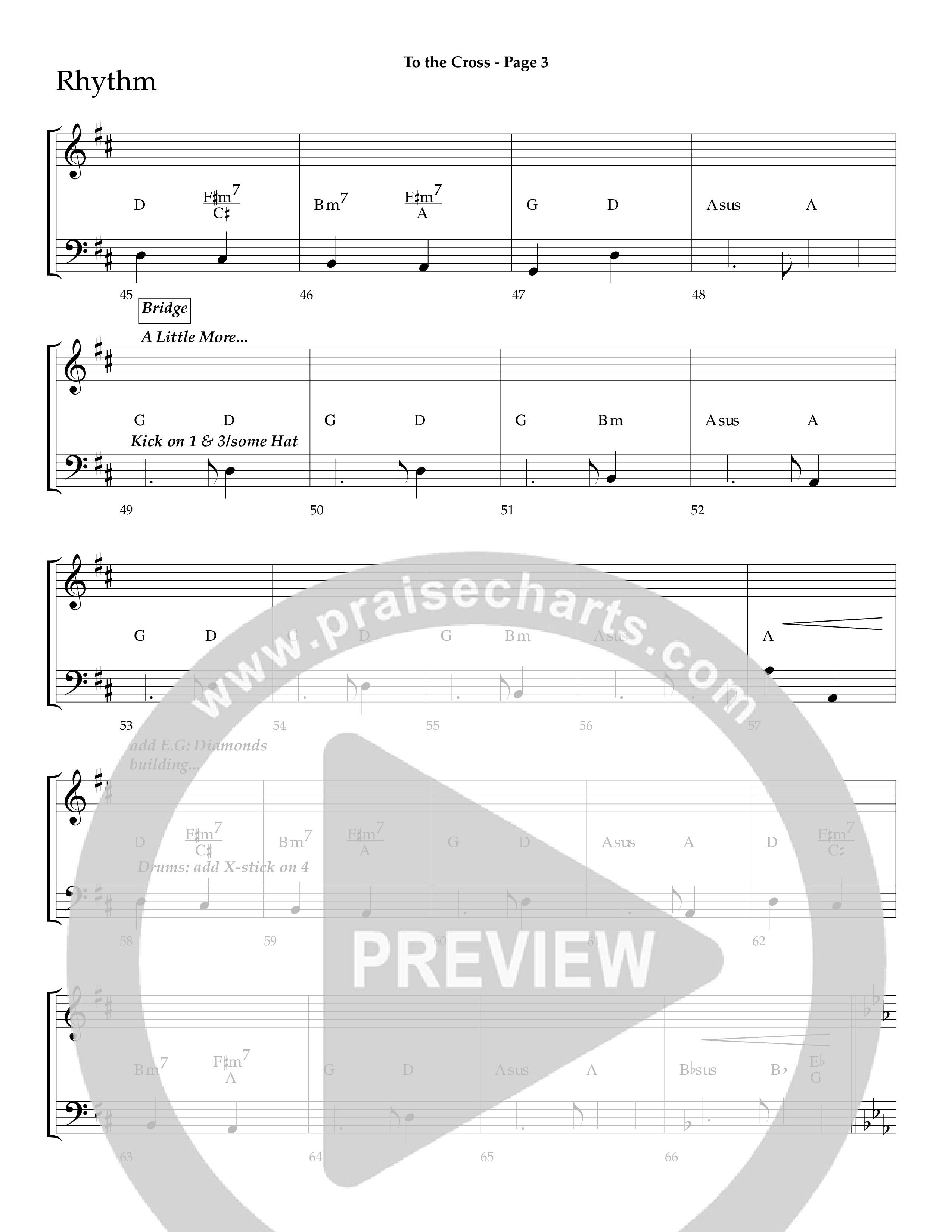 To The Cross (Choral Anthem SATB) Lead Melody & Rhythm (Lifeway Choral / Arr. Dave Williamson)