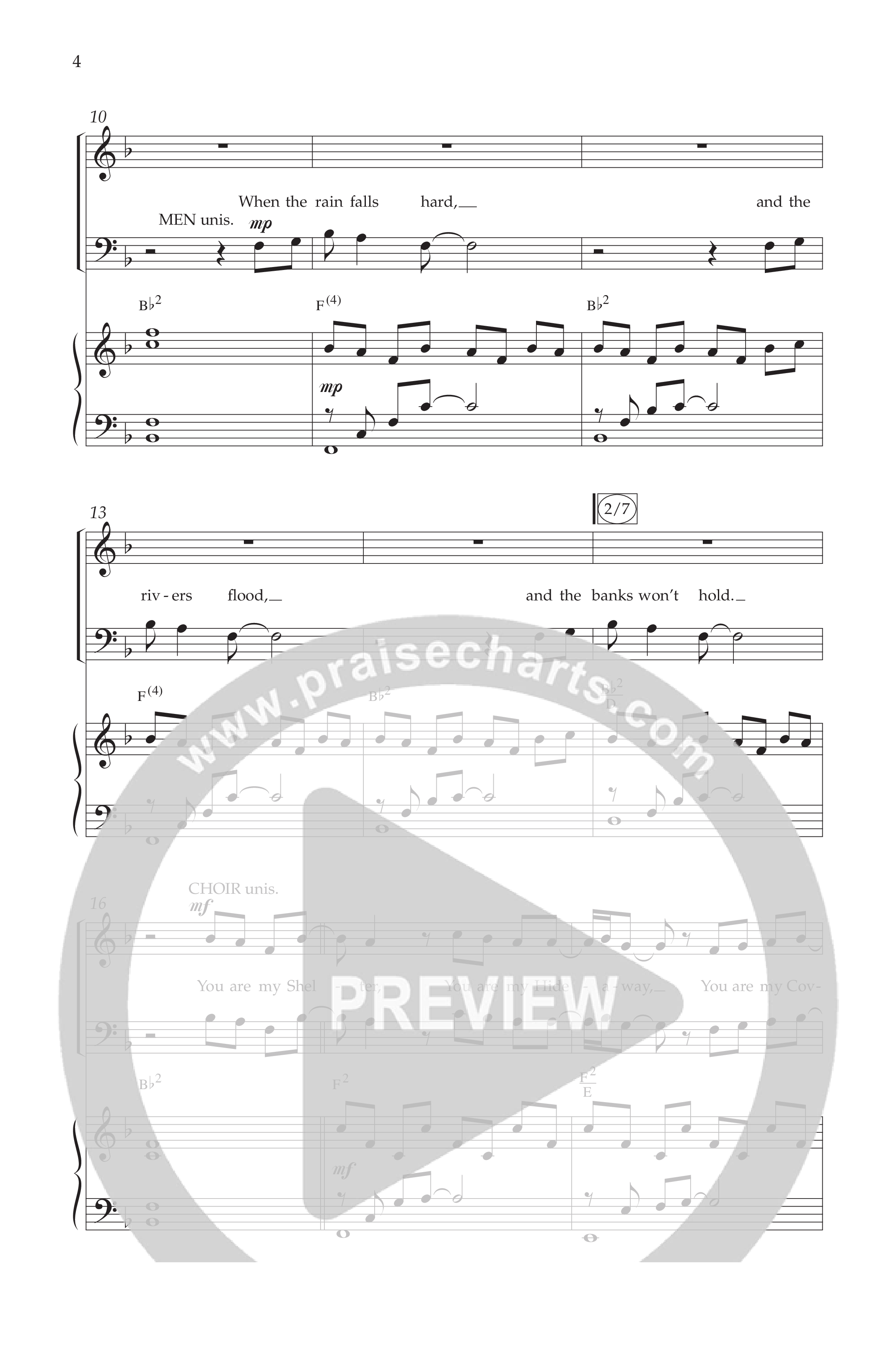 You Are My Shelter (Choral Anthem SATB) Anthem (SATB/Piano) (Lifeway Choral / Arr. Phillip Keveren)