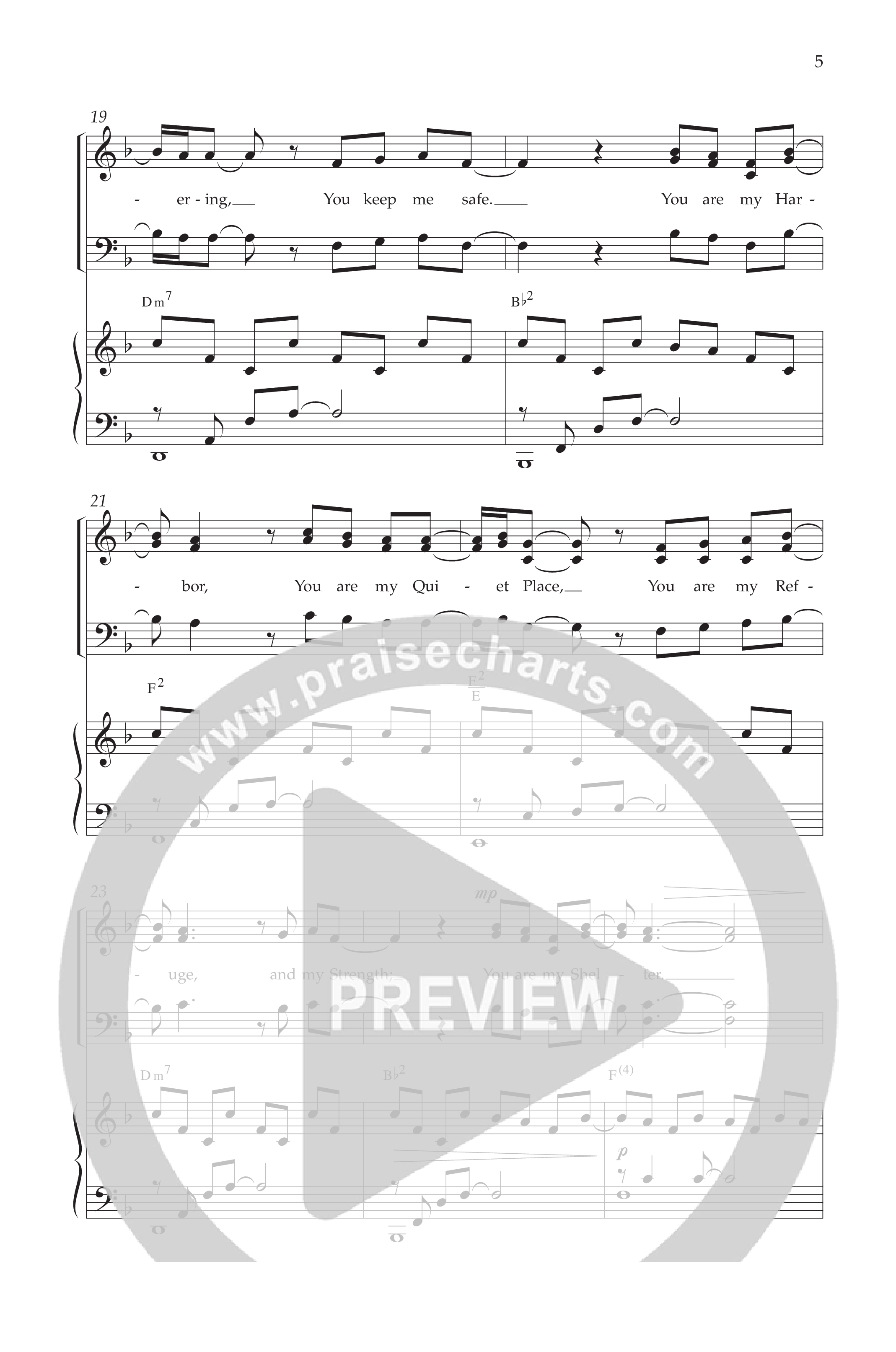 You Are My Shelter (Choral Anthem SATB) Anthem (SATB/Piano) (Lifeway Choral / Arr. Phillip Keveren)