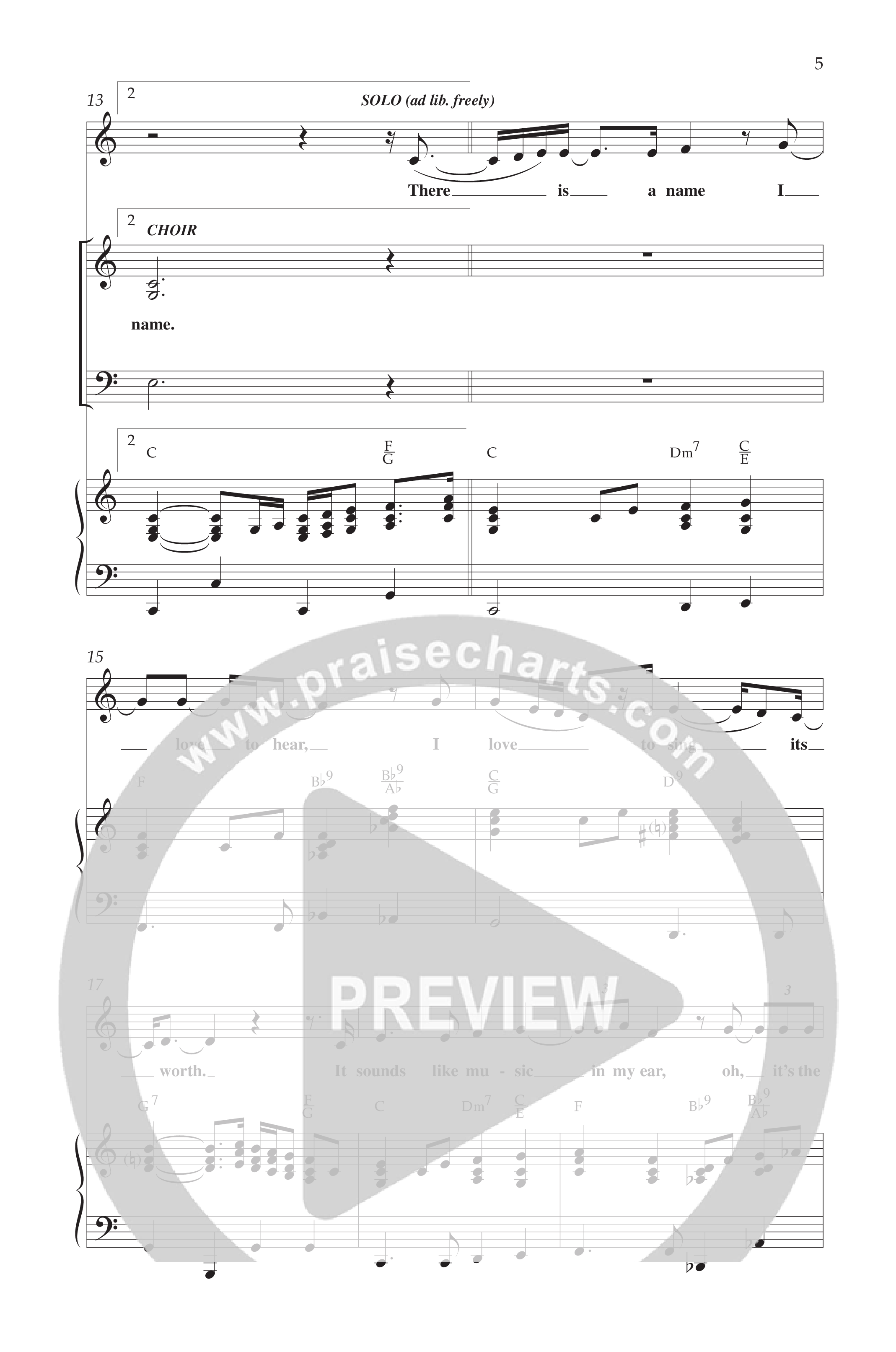 Your Name Is (Choral Anthem SATB) Anthem (SATB/Piano) (Lifeway Choral / Arr. Dave Williamson)