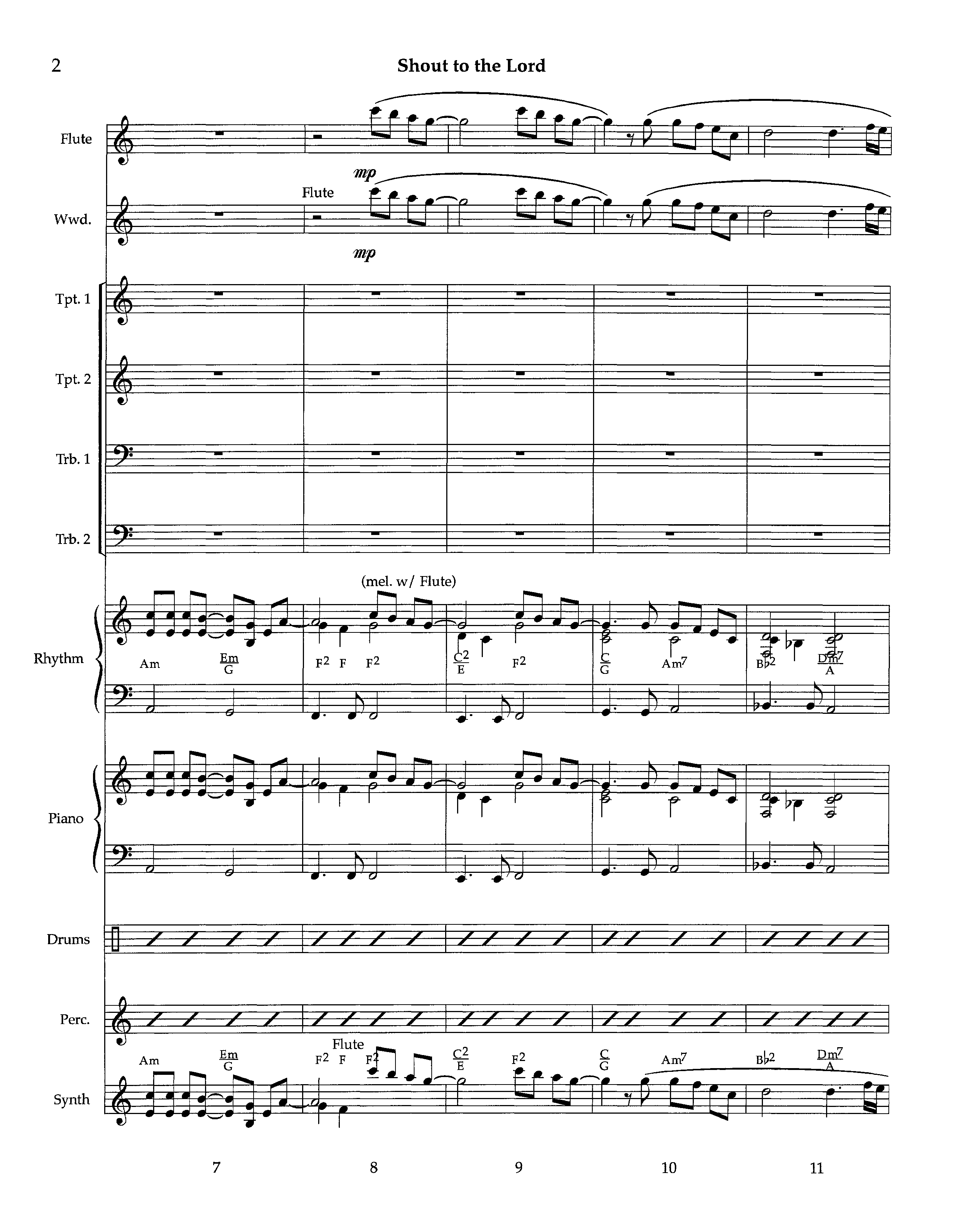 Shout To The Lord (Instrumental) Orchestration (Lifeway Worship / Arr. Richard Kingsmore)