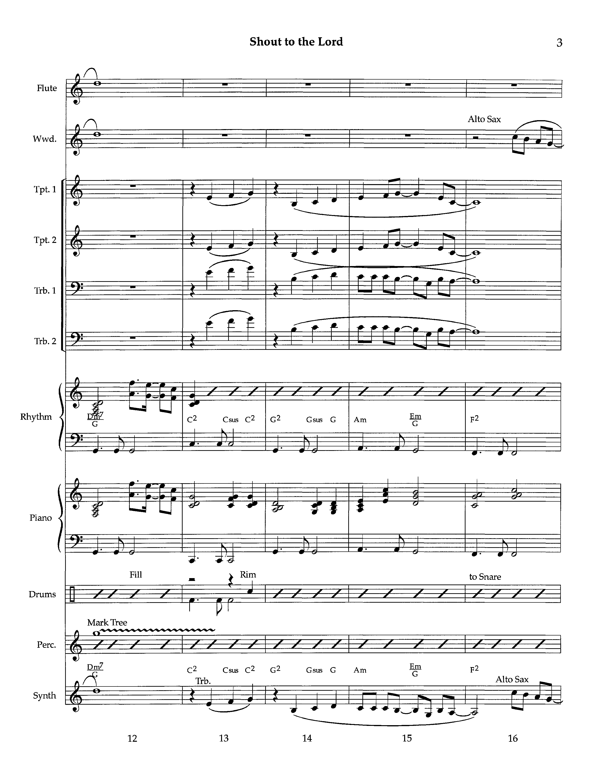 Shout To The Lord (Instrumental) Orchestration (Lifeway Worship / Arr. Richard Kingsmore)