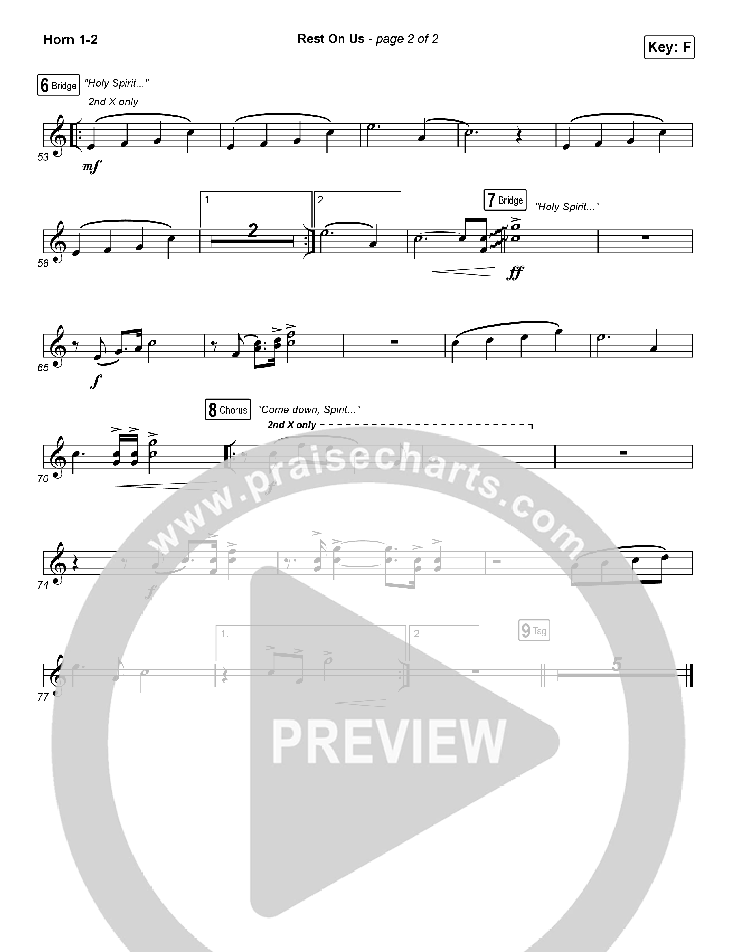 Rest On Us (Sing It Now) Brass Pack (Maverick City Music / UPPERROOM / Brandon Lake / Eniola Abioye / Arr. Luke Gambill)