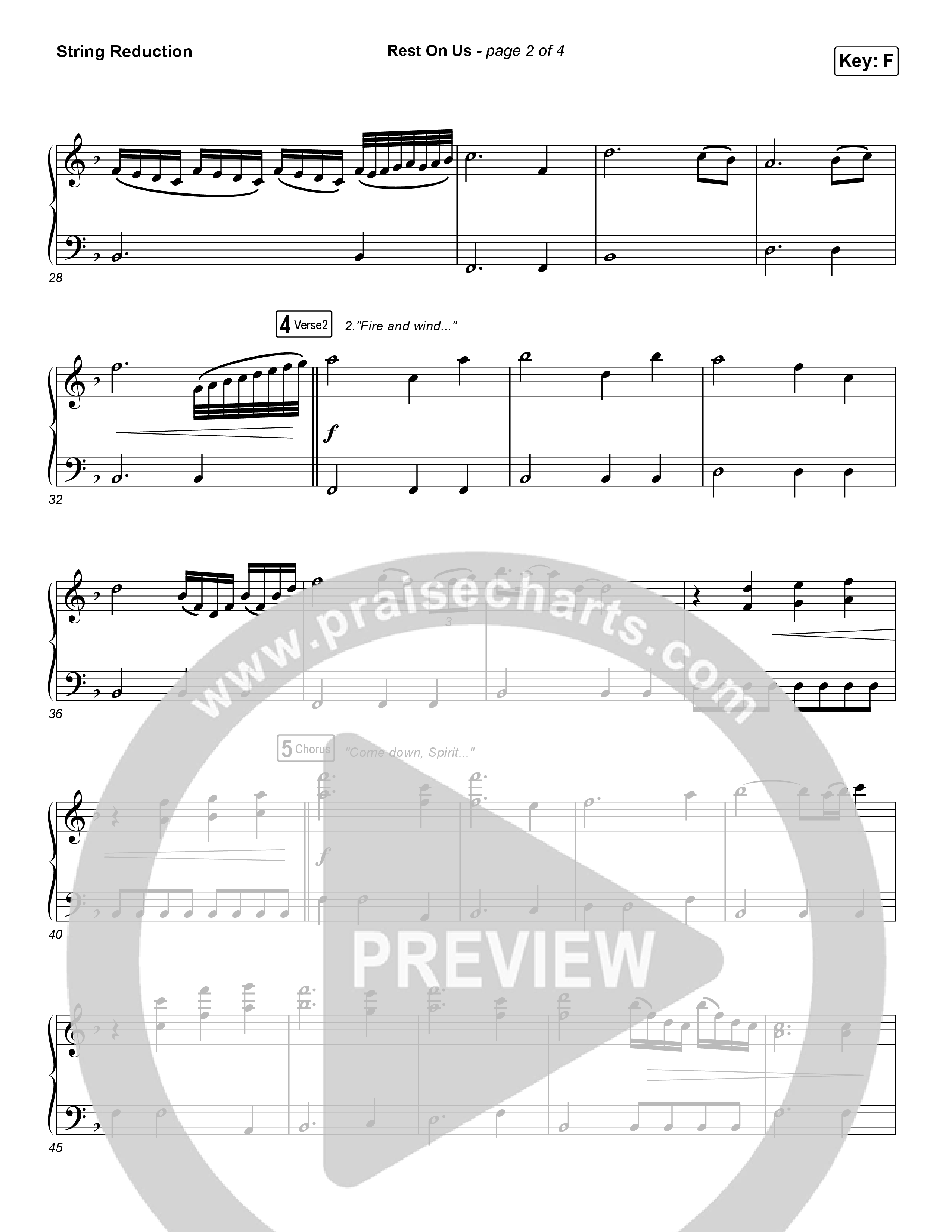 Rest On Us (Worship Choir/SAB) String Reduction (Maverick City Music / UPPERROOM / Brandon Lake / Eniola Abioye / Arr. Luke Gambill)