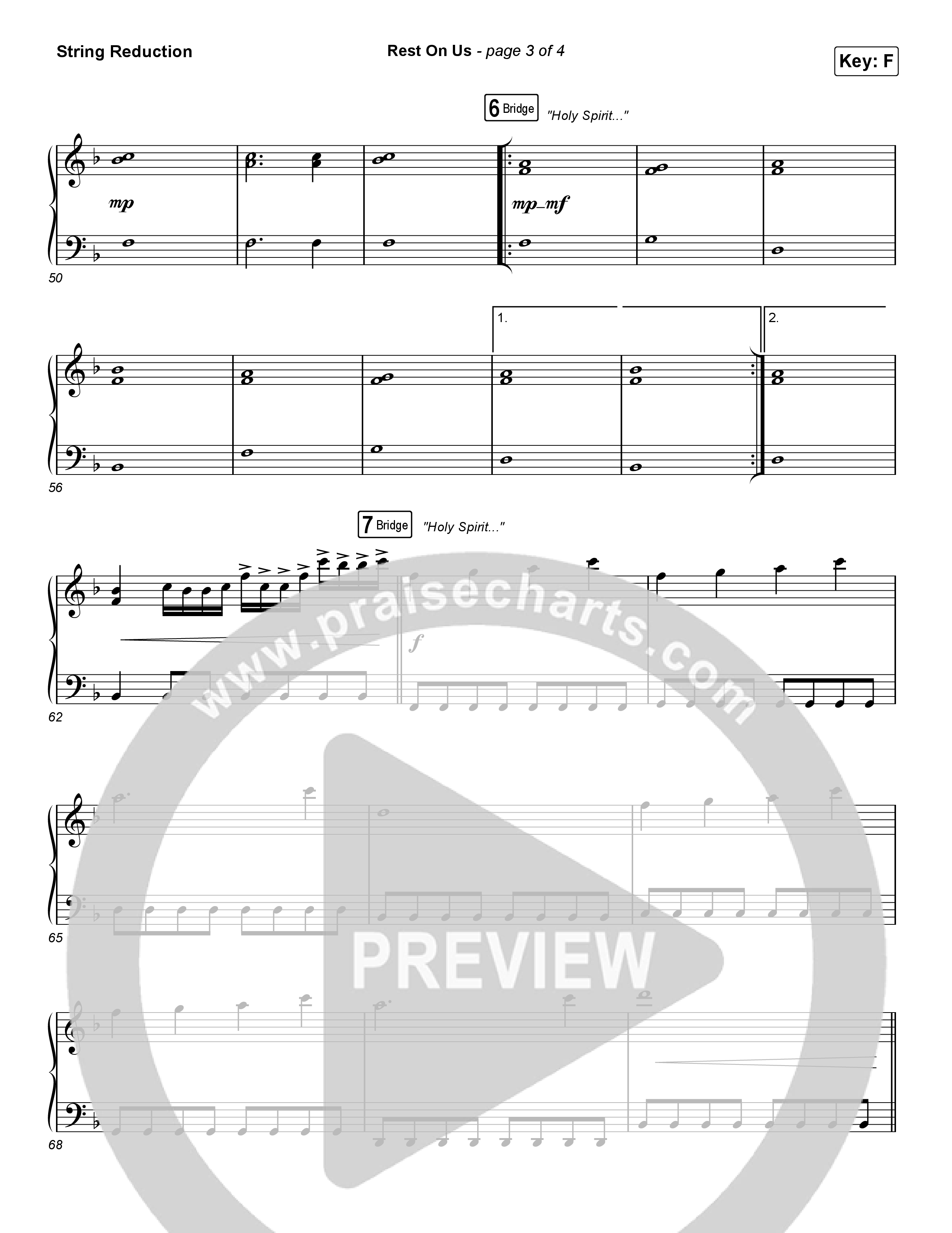 Rest On Us (Worship Choir/SAB) String Reduction (Maverick City Music / UPPERROOM / Brandon Lake / Eniola Abioye / Arr. Luke Gambill)