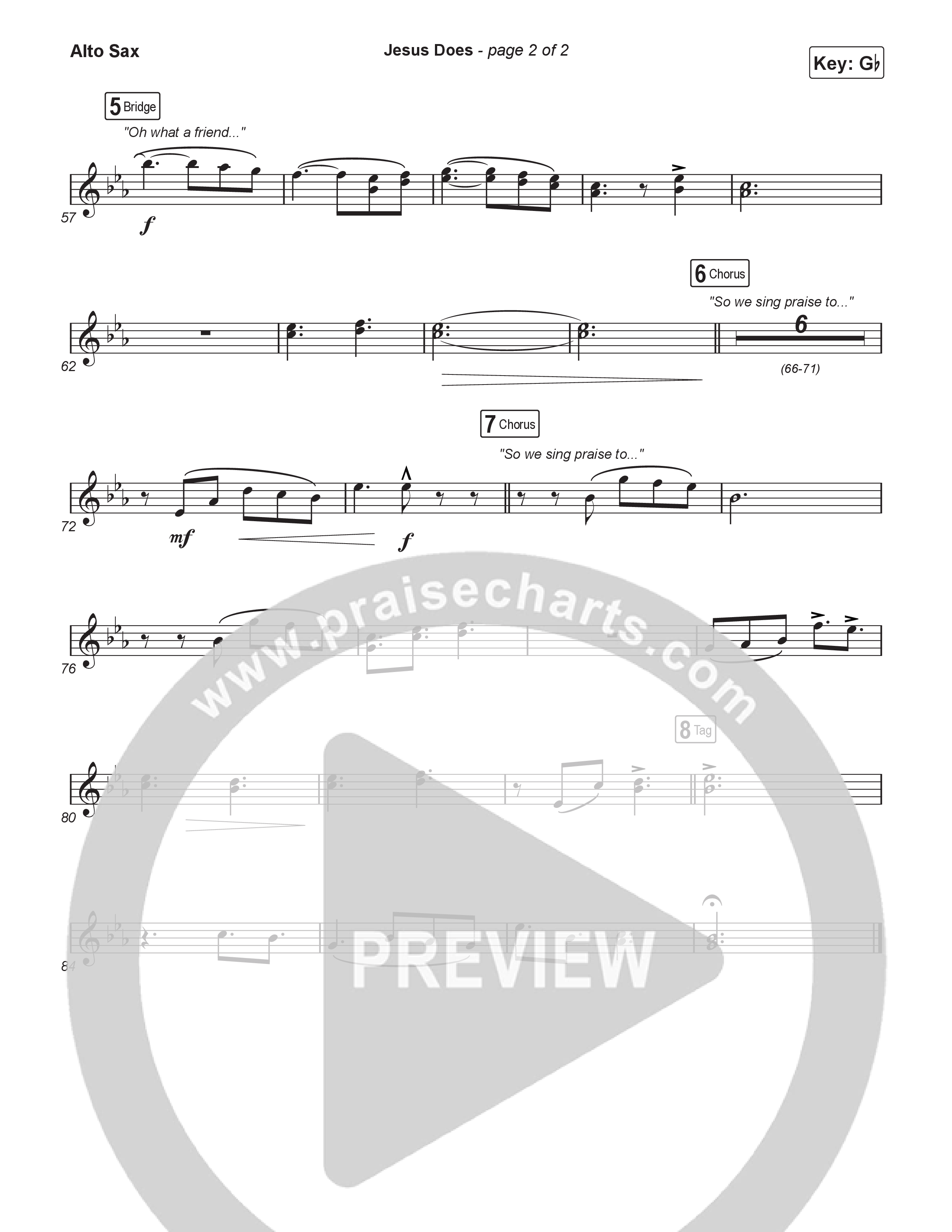 Jesus Does (Choral Anthem SATB) Sax Pack (We The Kingdom / Arr. Luke Gambill)