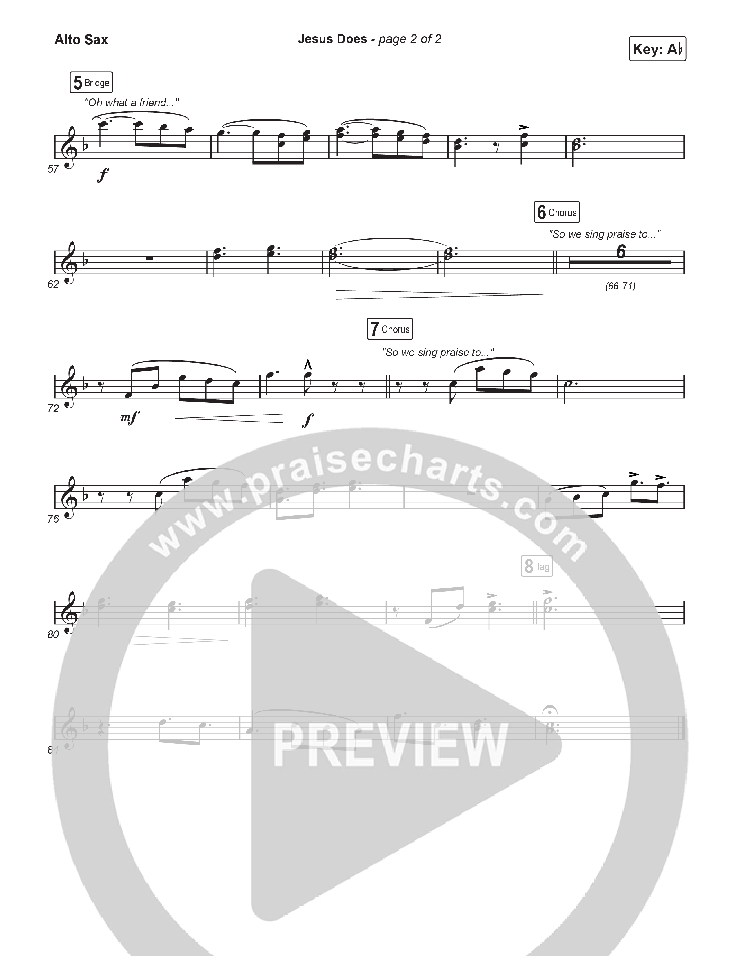 Jesus Does (Sing It Now) Sax Pack (We The Kingdom / Arr. Luke Gambill)