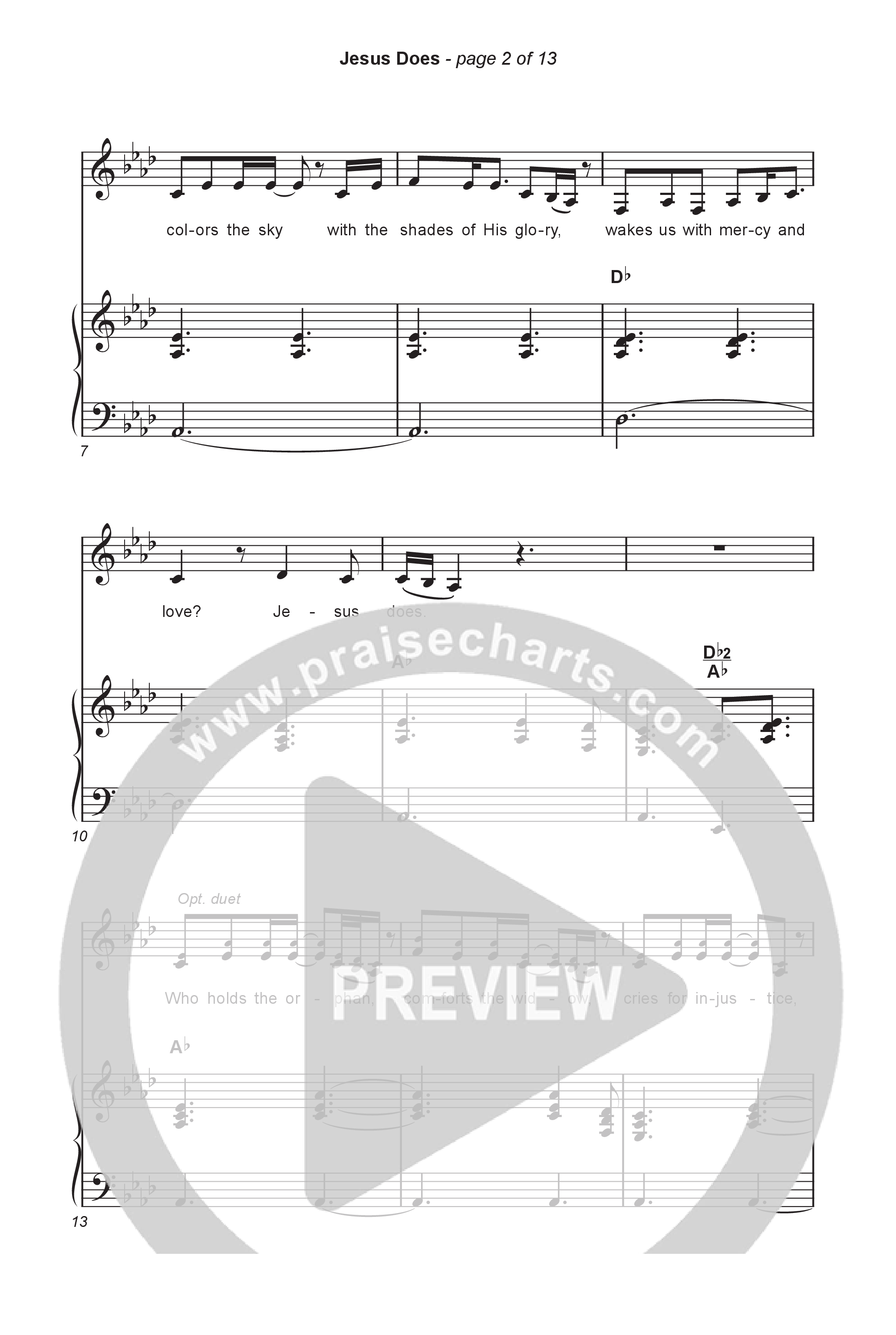 Jesus Does (Sing It Now) Octavo (SATB & Pno) (We The Kingdom / Arr. Luke Gambill)