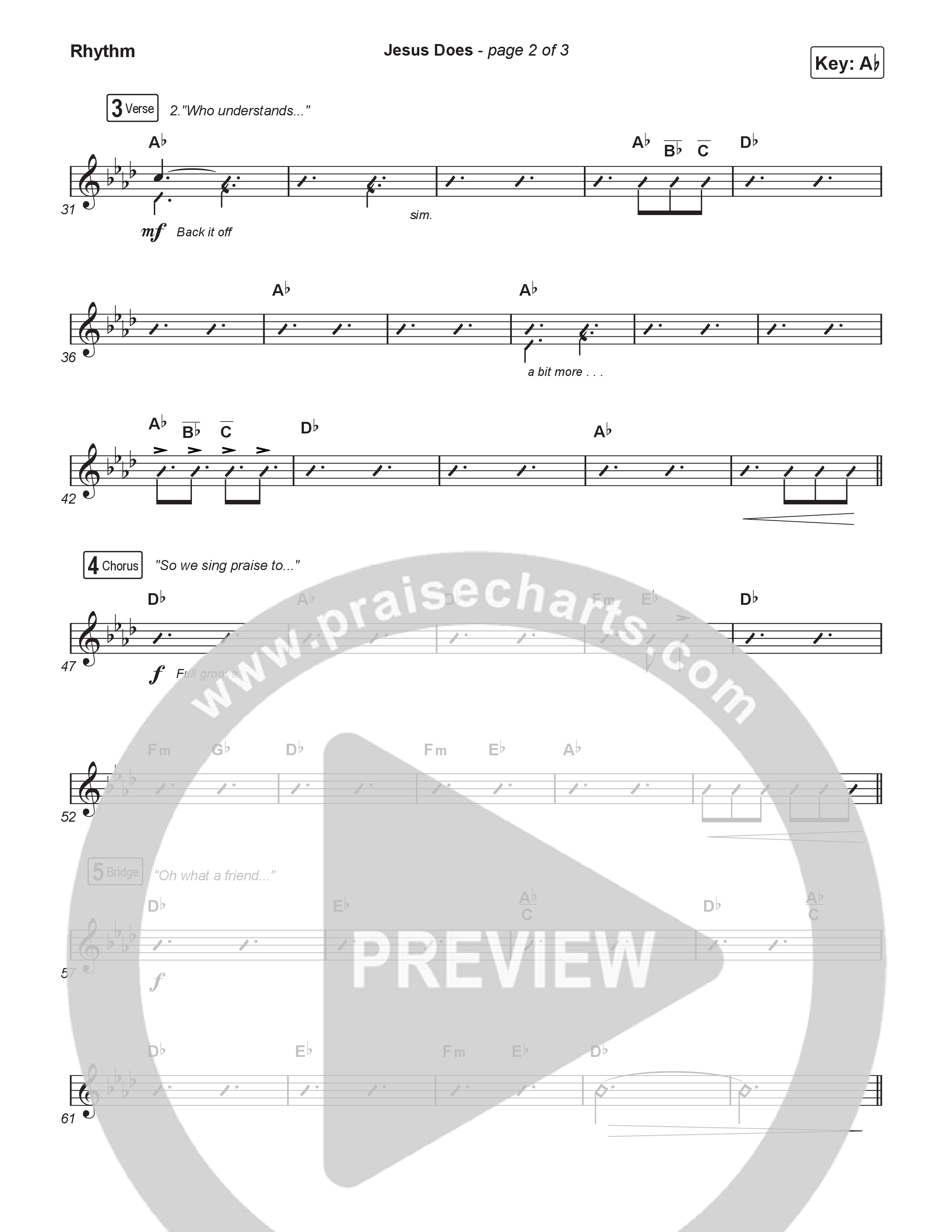 Jesus Does (Worship Choir/SAB) Rhythm Pack (We The Kingdom / Arr. Luke Gambill)