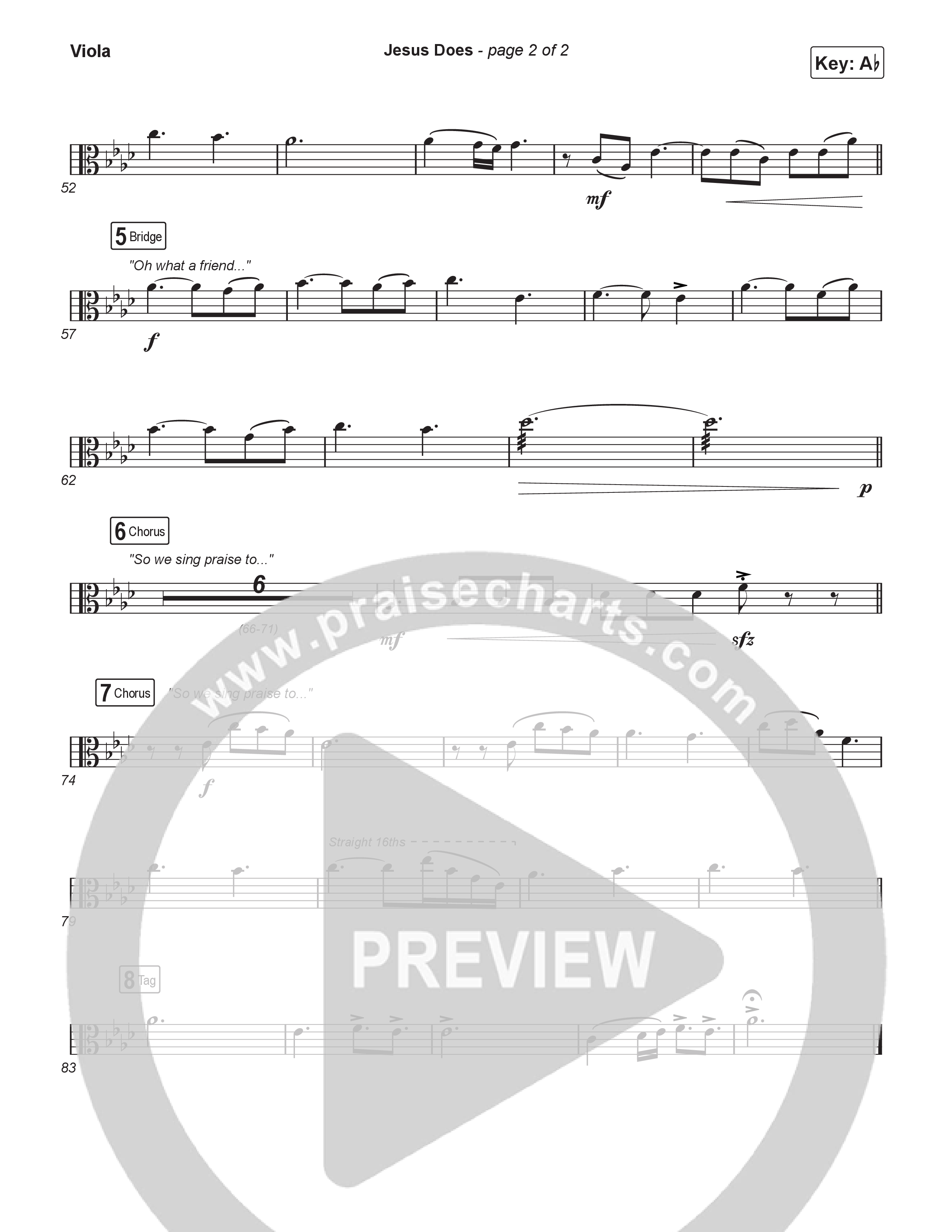 Jesus Does (Worship Choir/SAB) Viola (We The Kingdom / Arr. Luke Gambill)