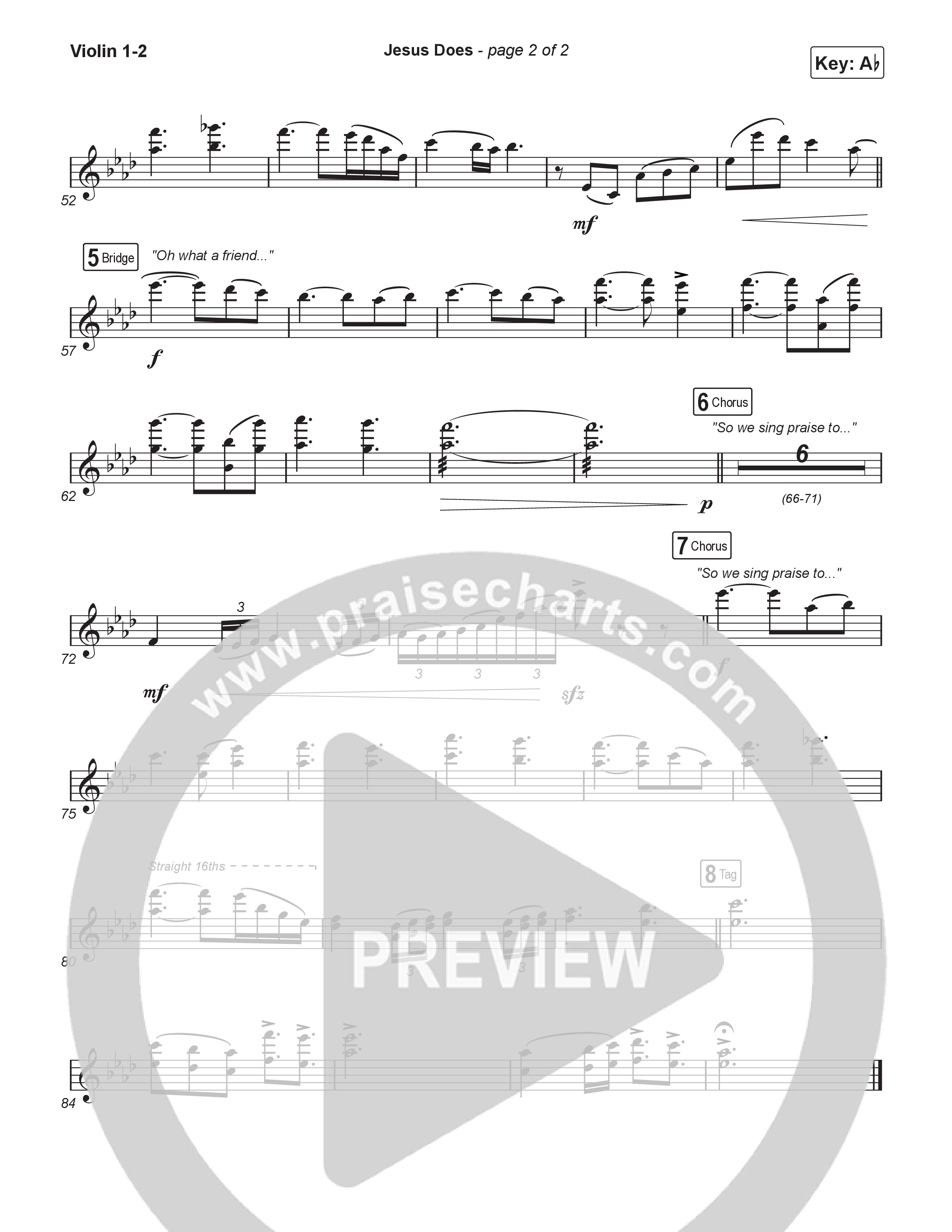 Jesus Does (Worship Choir/SAB) String Pack (We The Kingdom / Arr. Luke Gambill)