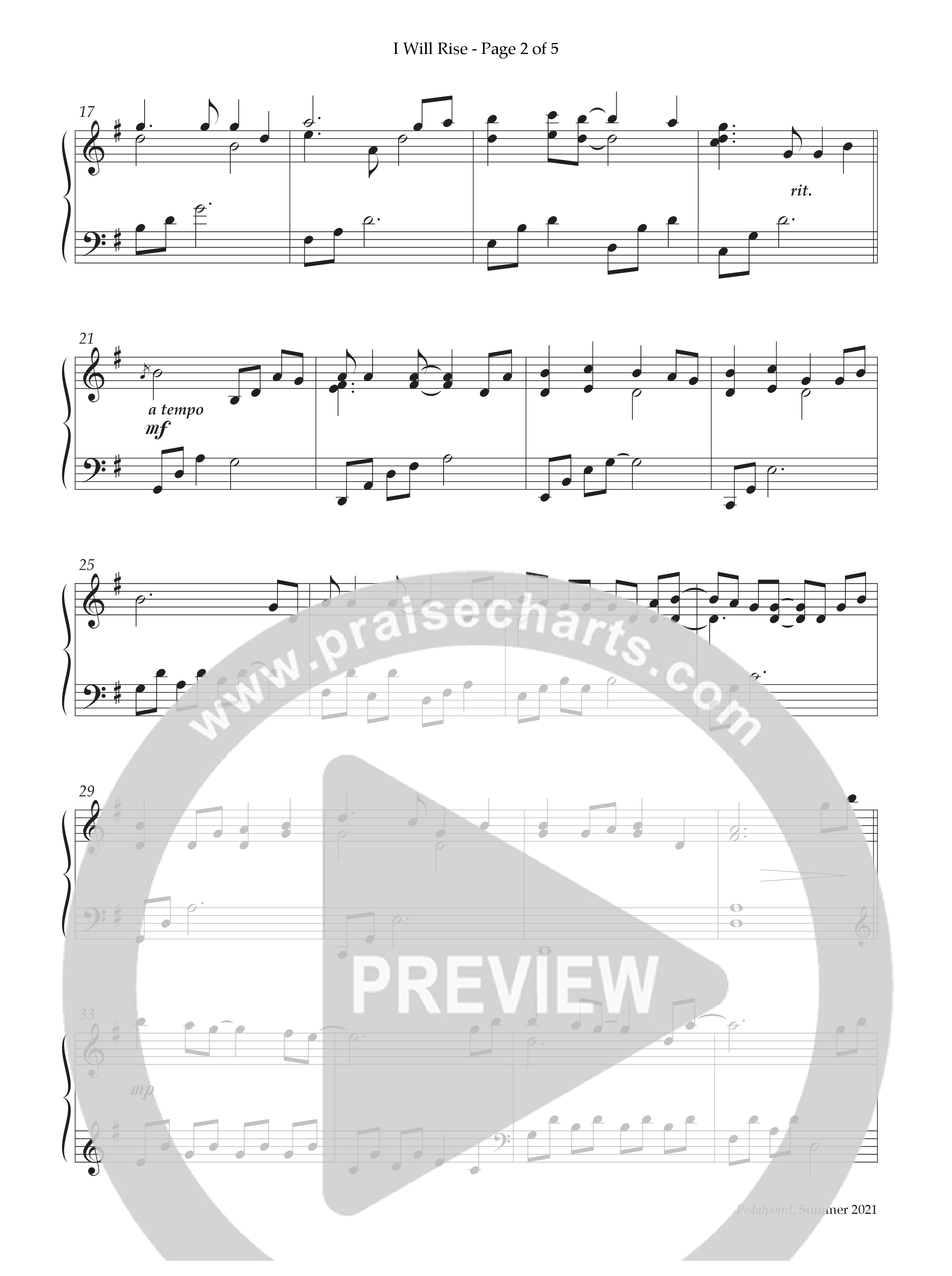 I Will Rise (Instrumental) Piano Solo (Lifeway Worship / Arr. Richard Kingsmore)