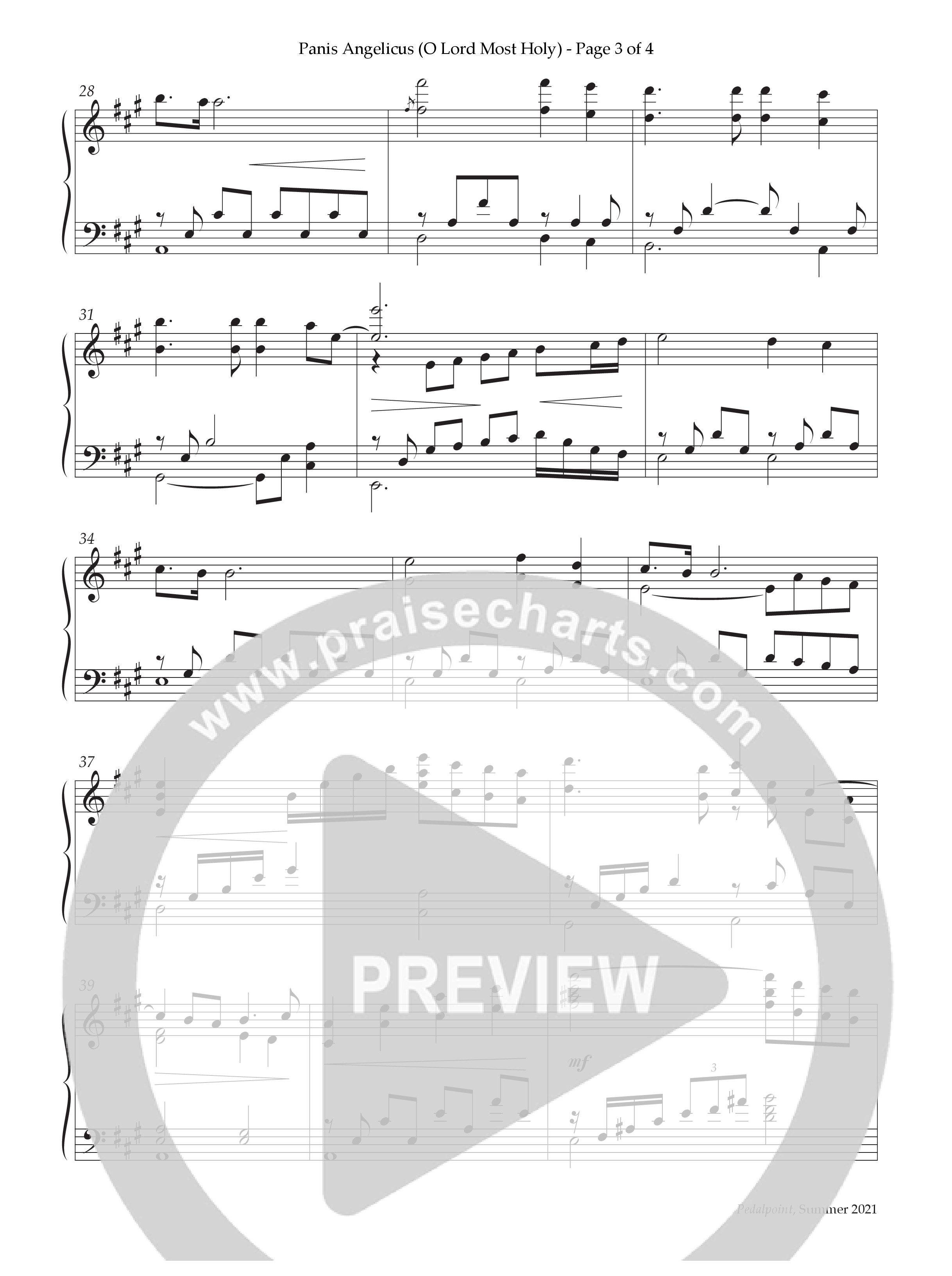 Panis Angelicus (O Lord Most Holy) (Instrumental) Piano Solo (Lifeway Worship / Arr. Bill Wolaver)