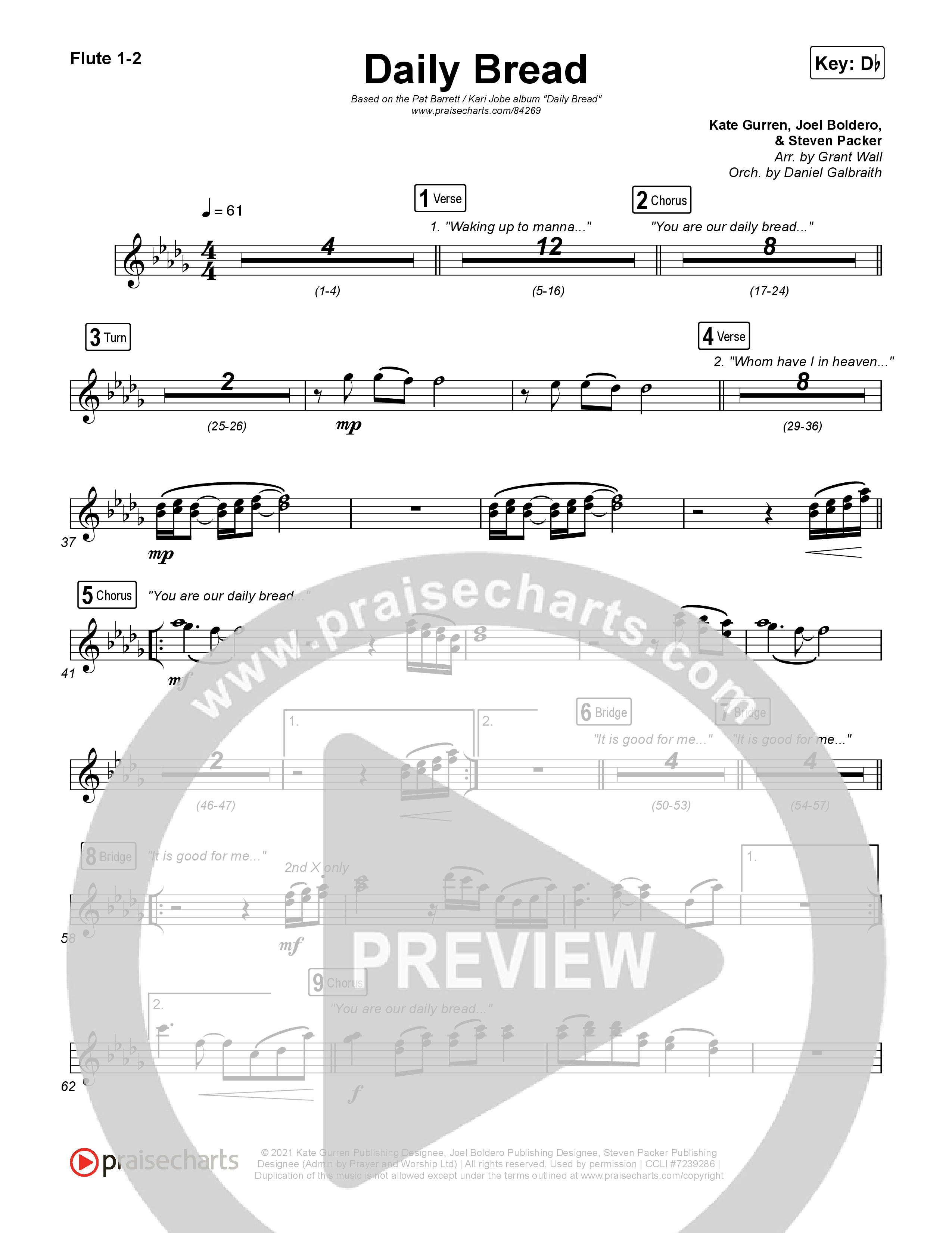 Daily Bread Flute 1,2 (Pat Barrett / Kari Jobe)