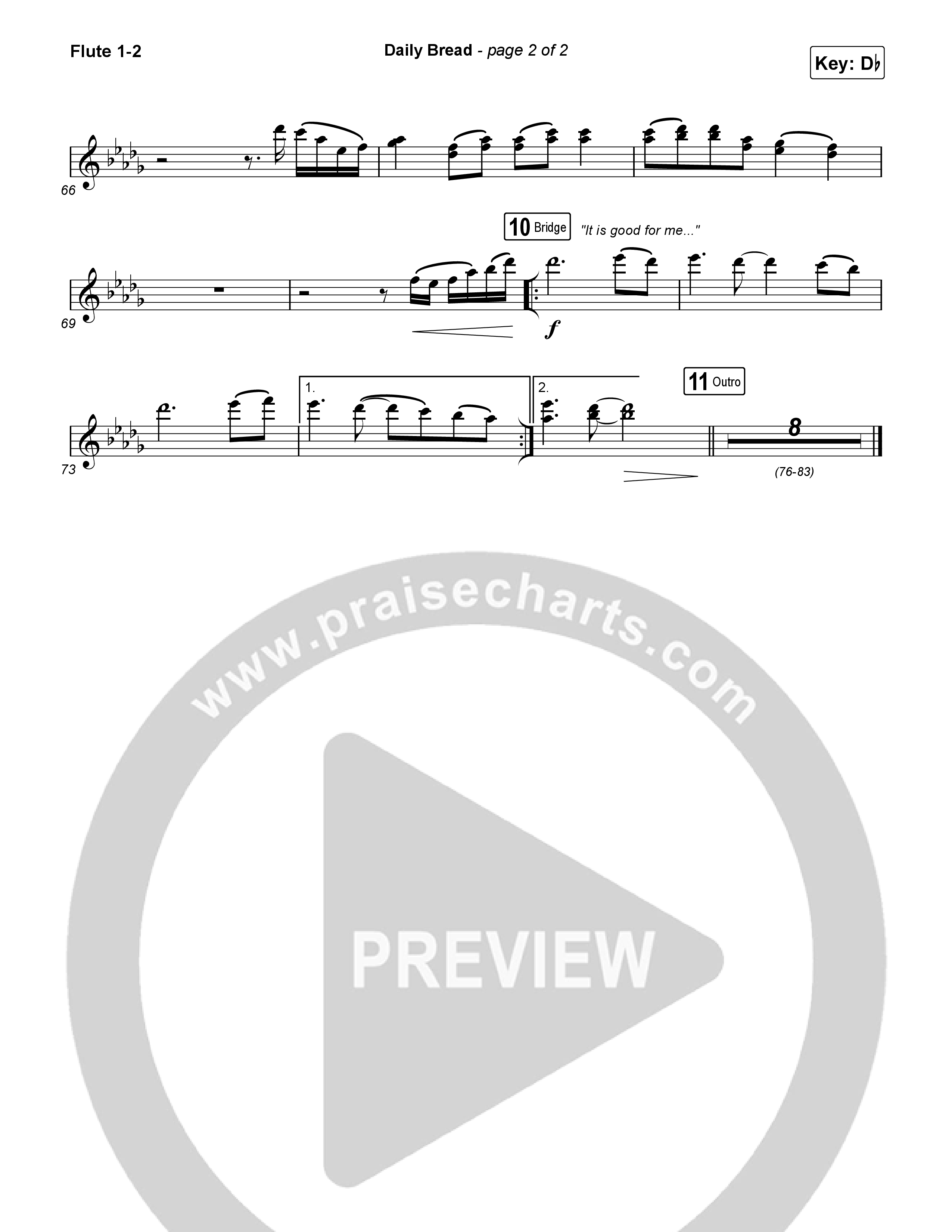 Daily Bread Flute 1,2 (Pat Barrett / Kari Jobe)