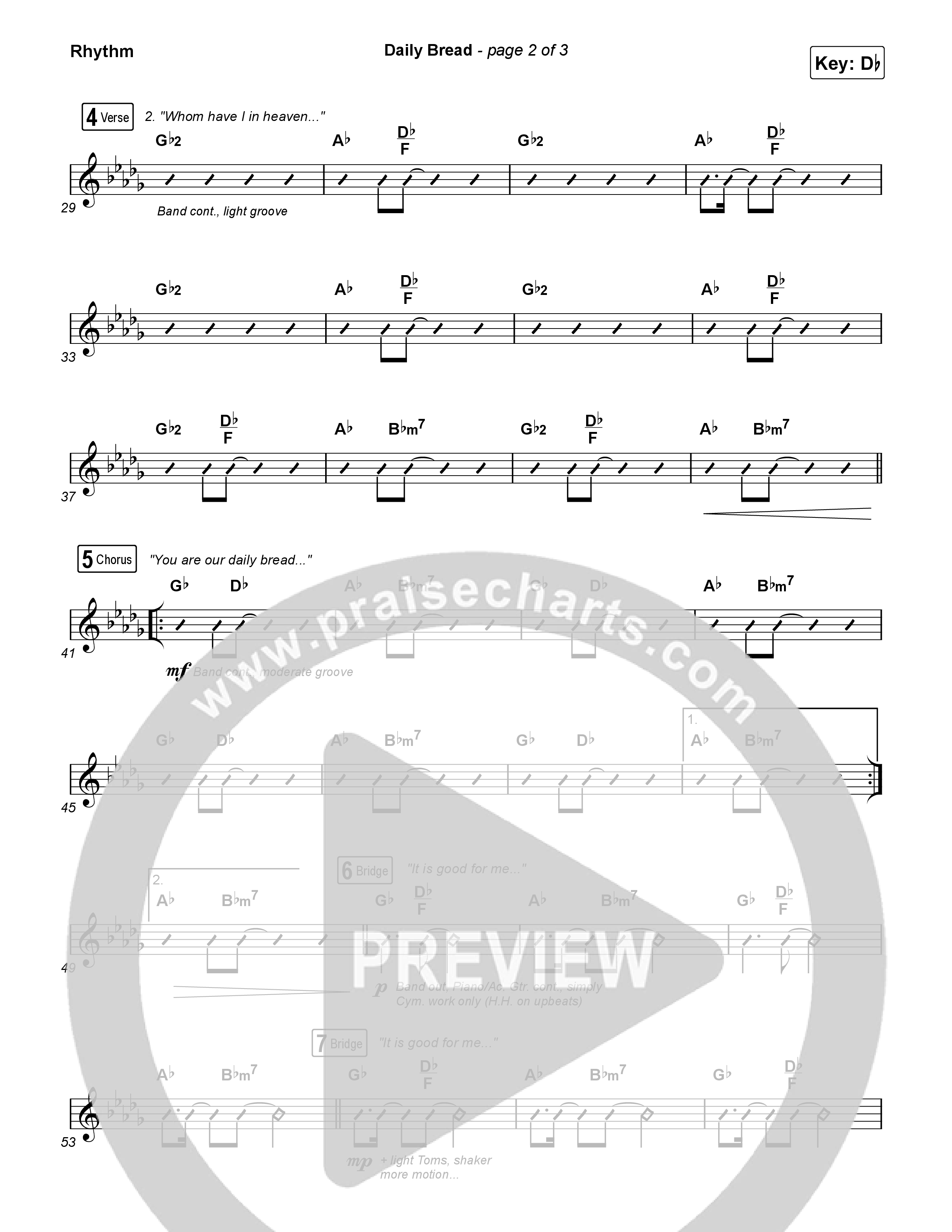 Daily Bread Rhythm Pack (Pat Barrett / Kari Jobe)