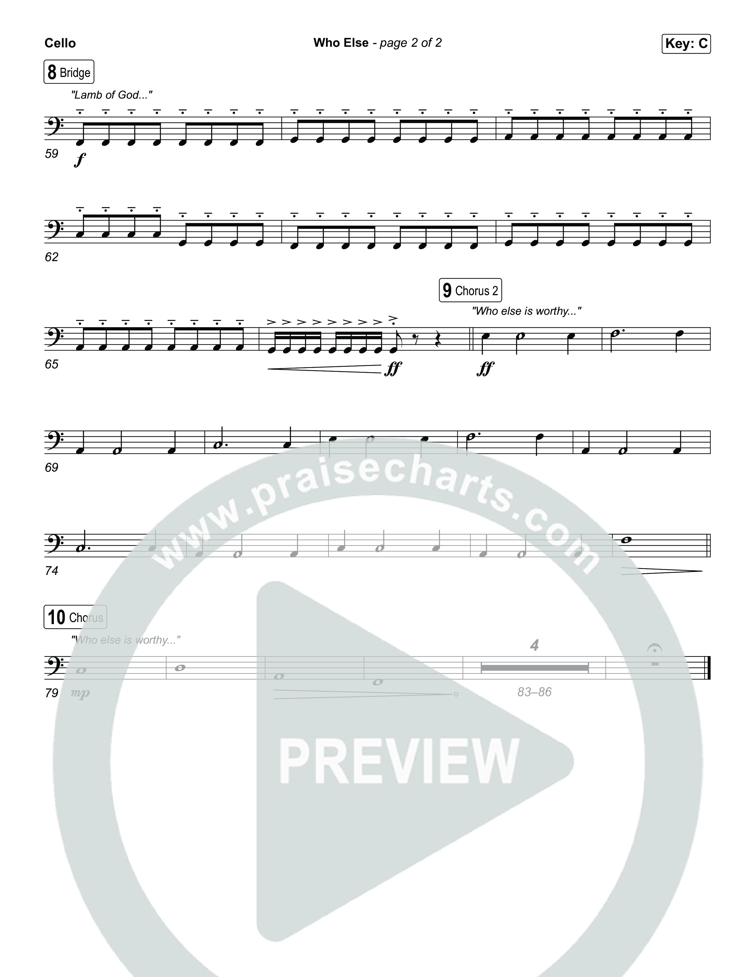 Who Else Cello (GATEWAY / Zac Rowe / Worship Together)