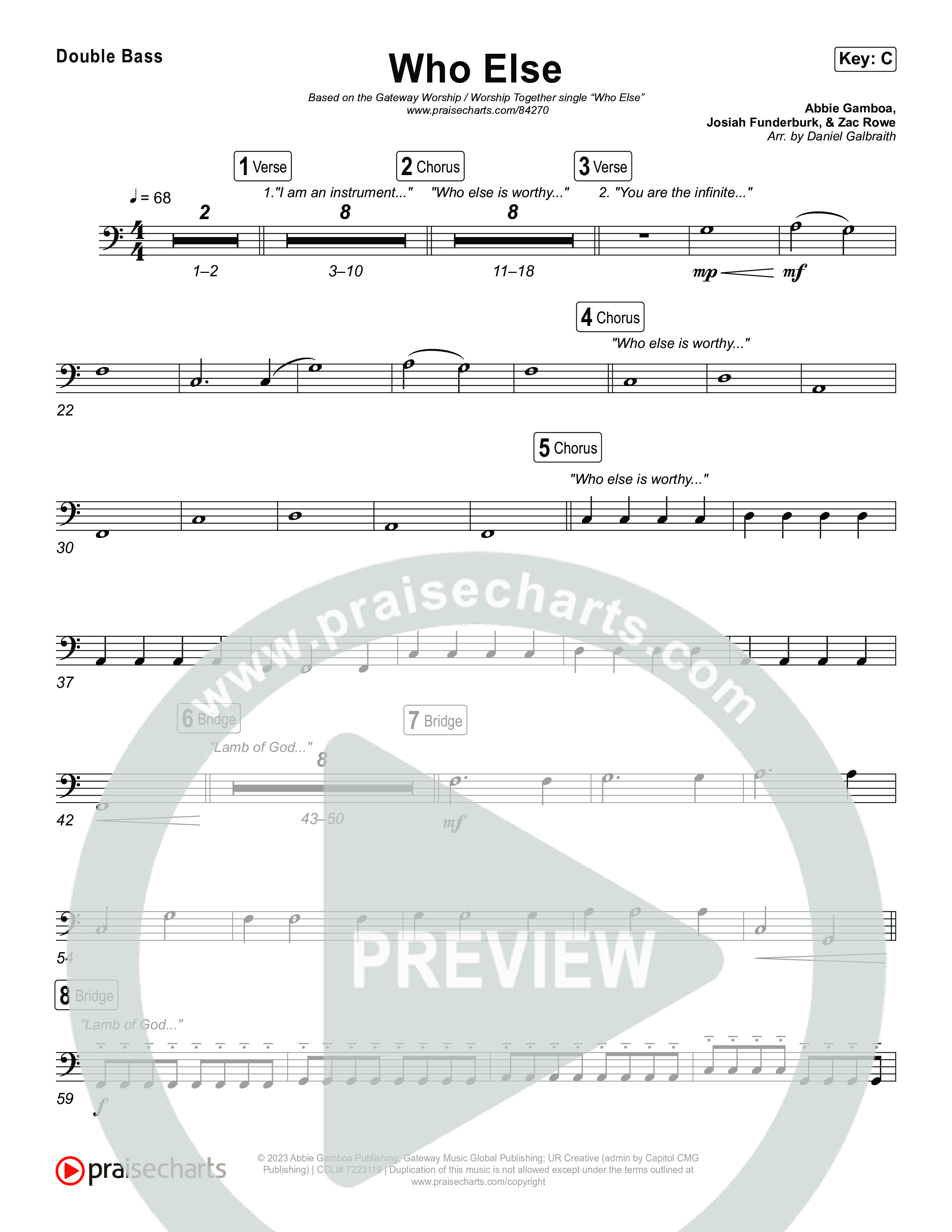 Who Else String Bass (GATEWAY / Zac Rowe / Worship Together)