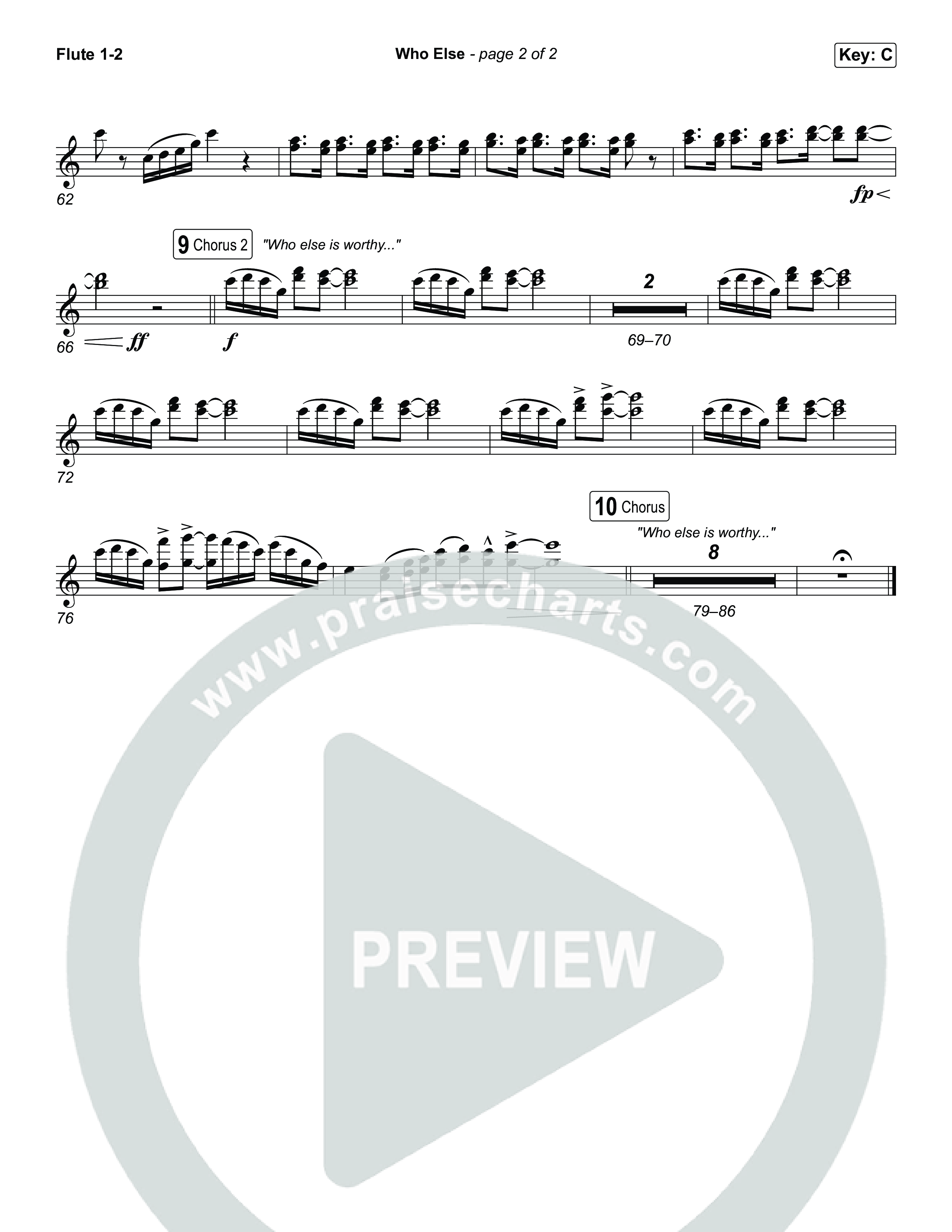 Who Else Flute 1,2 (GATEWAY / Zac Rowe / Worship Together)