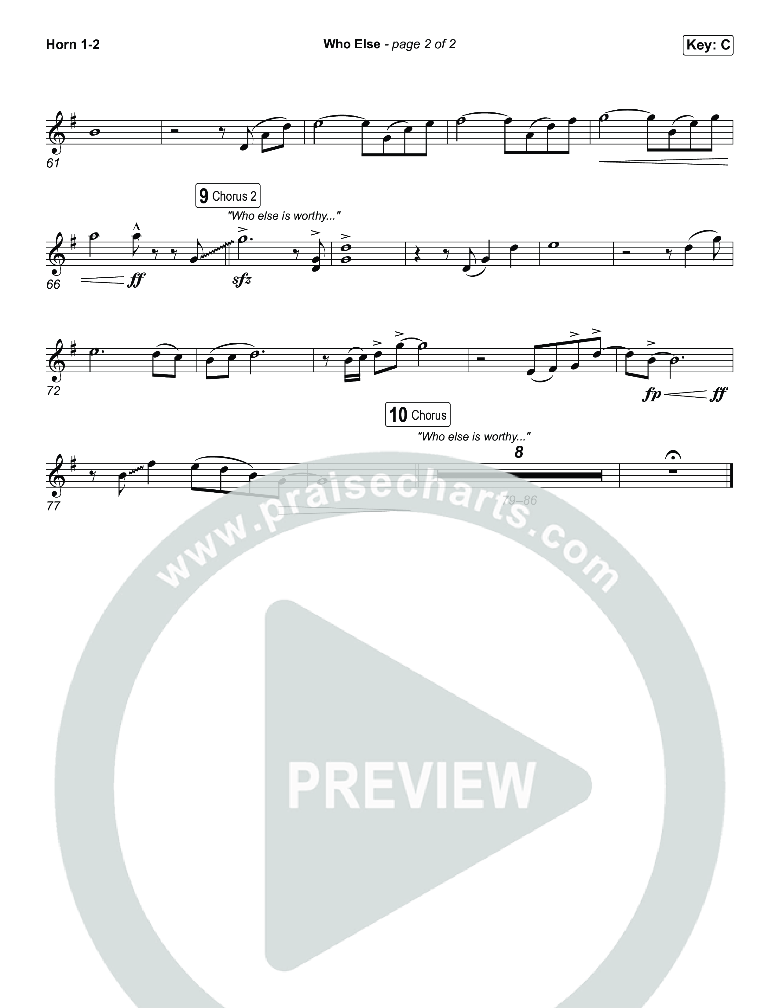 Who Else French Horn 1,2 (GATEWAY / Zac Rowe / Worship Together)