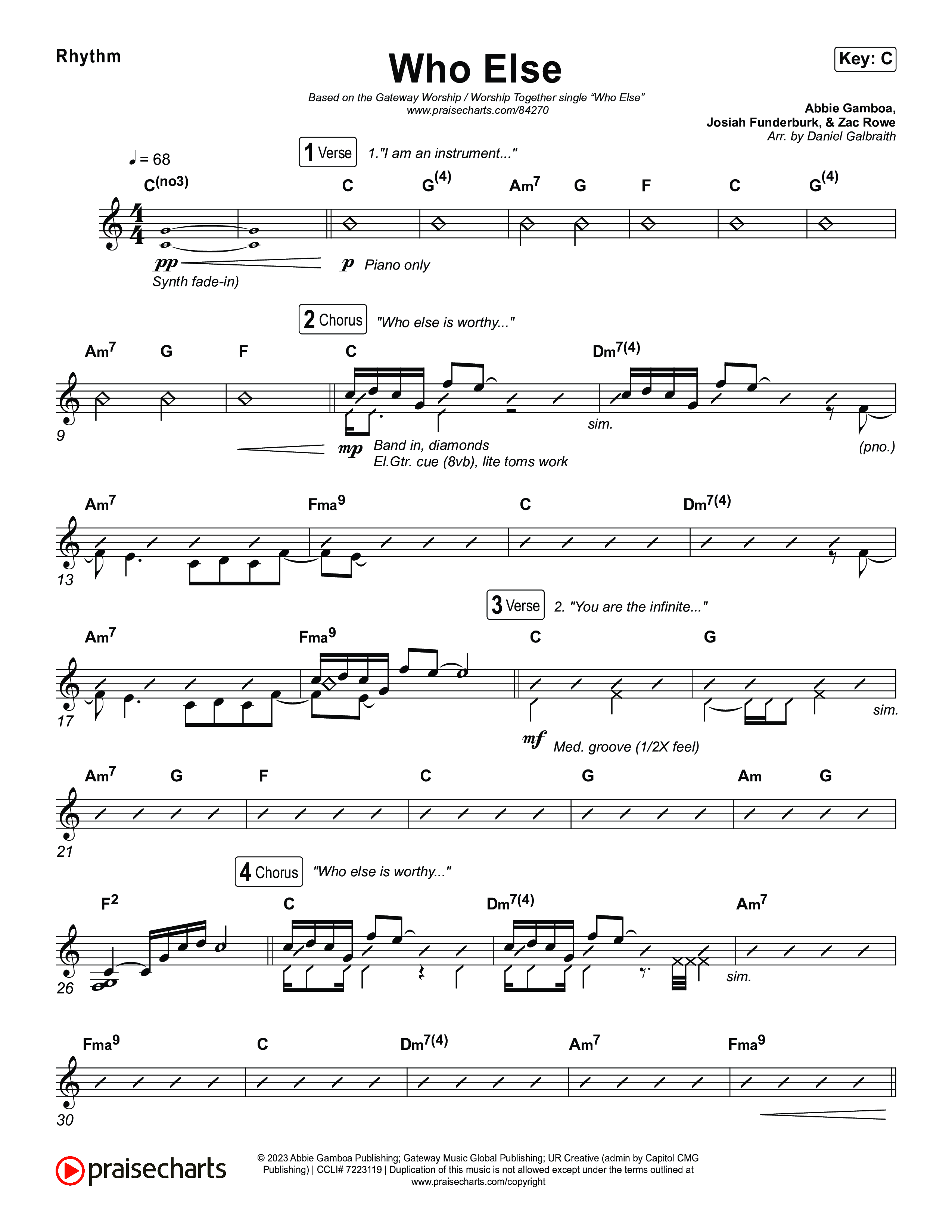 Who Else Rhythm Pack (GATEWAY / Zac Rowe / Worship Together)