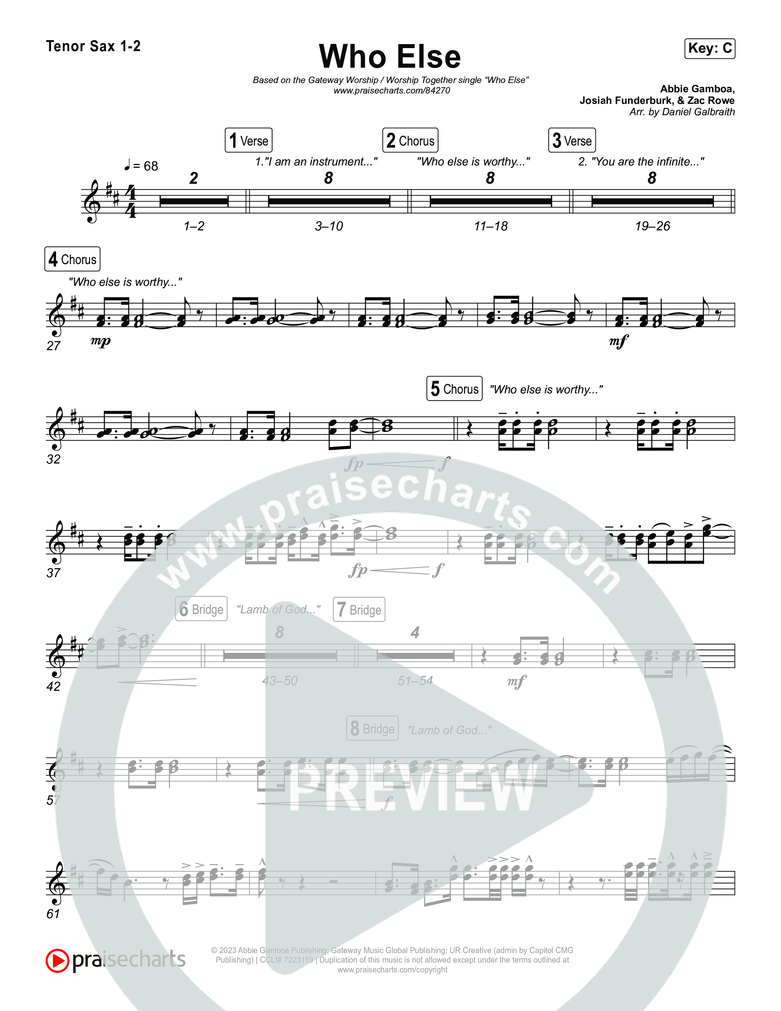 Who Else Sax Pack (GATEWAY / Zac Rowe / Worship Together)