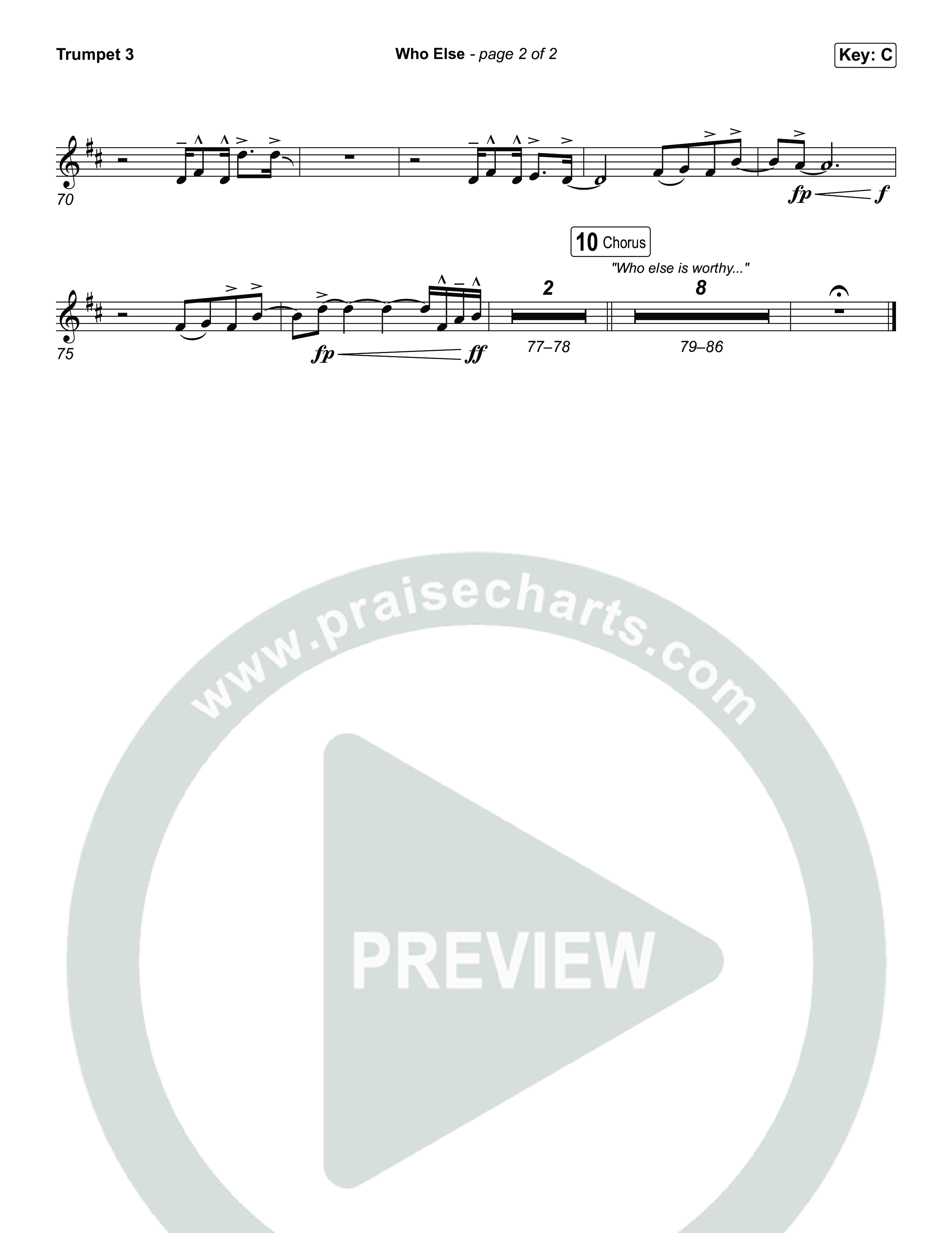 Who Else Trumpet 3 (GATEWAY / Zac Rowe / Worship Together)