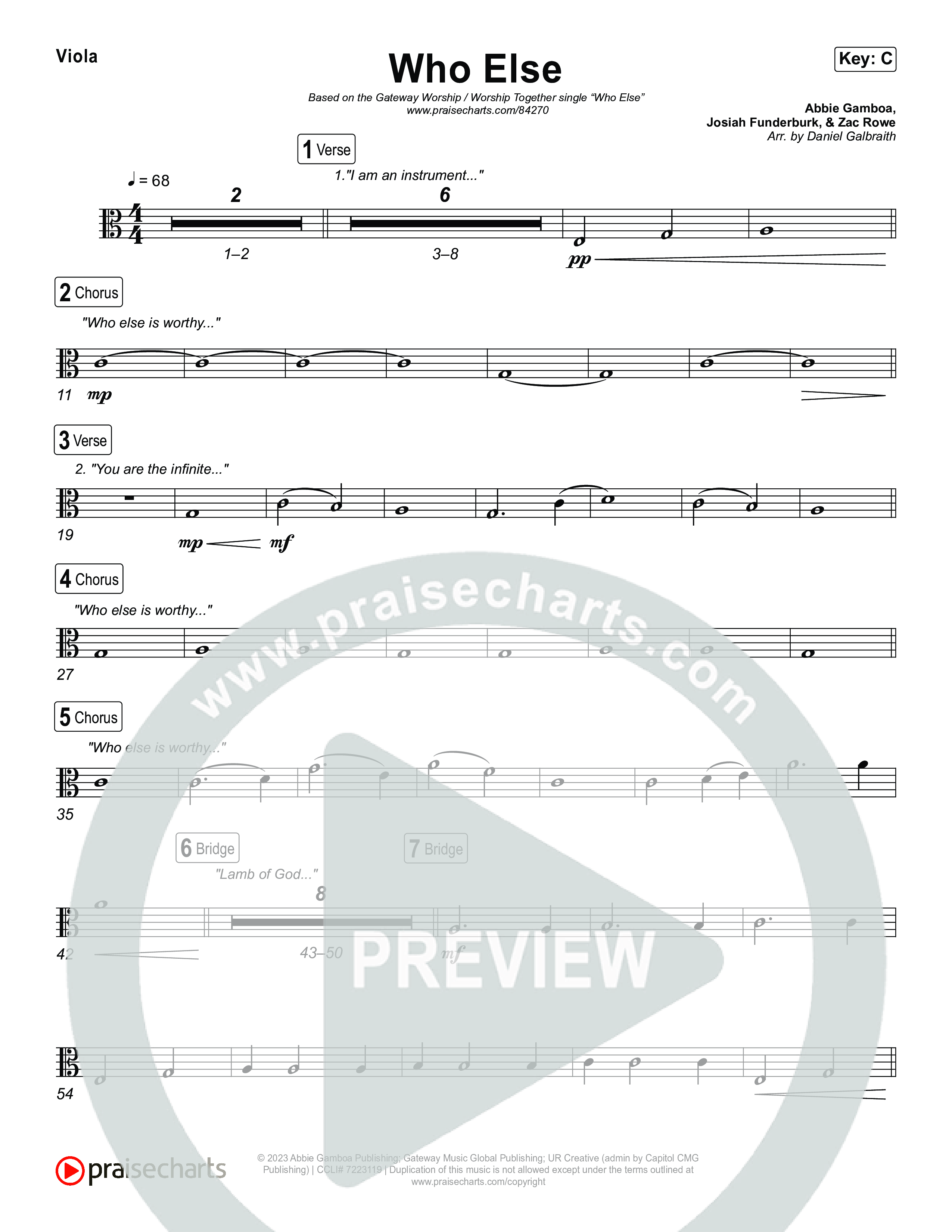 Who Else Viola (GATEWAY / Zac Rowe / Worship Together)