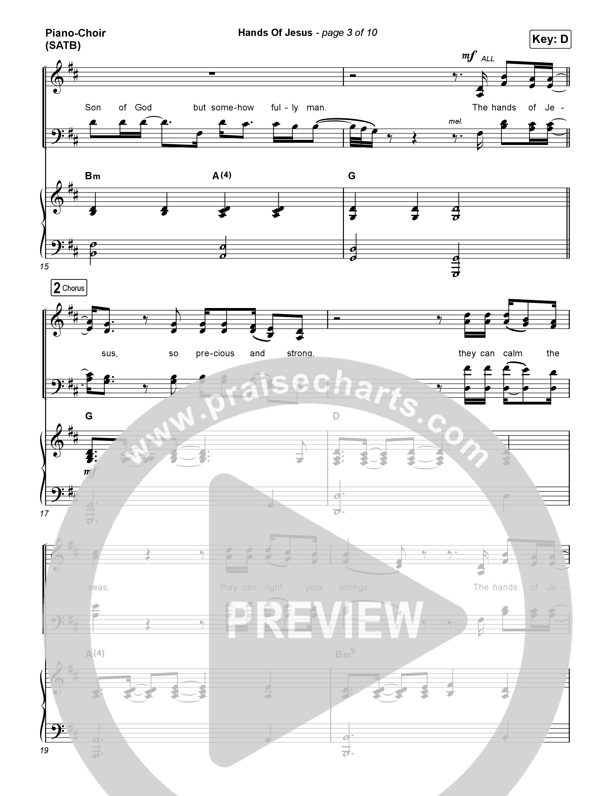 Hands Of Jesus Piano/Vocal Pack (Crowder)