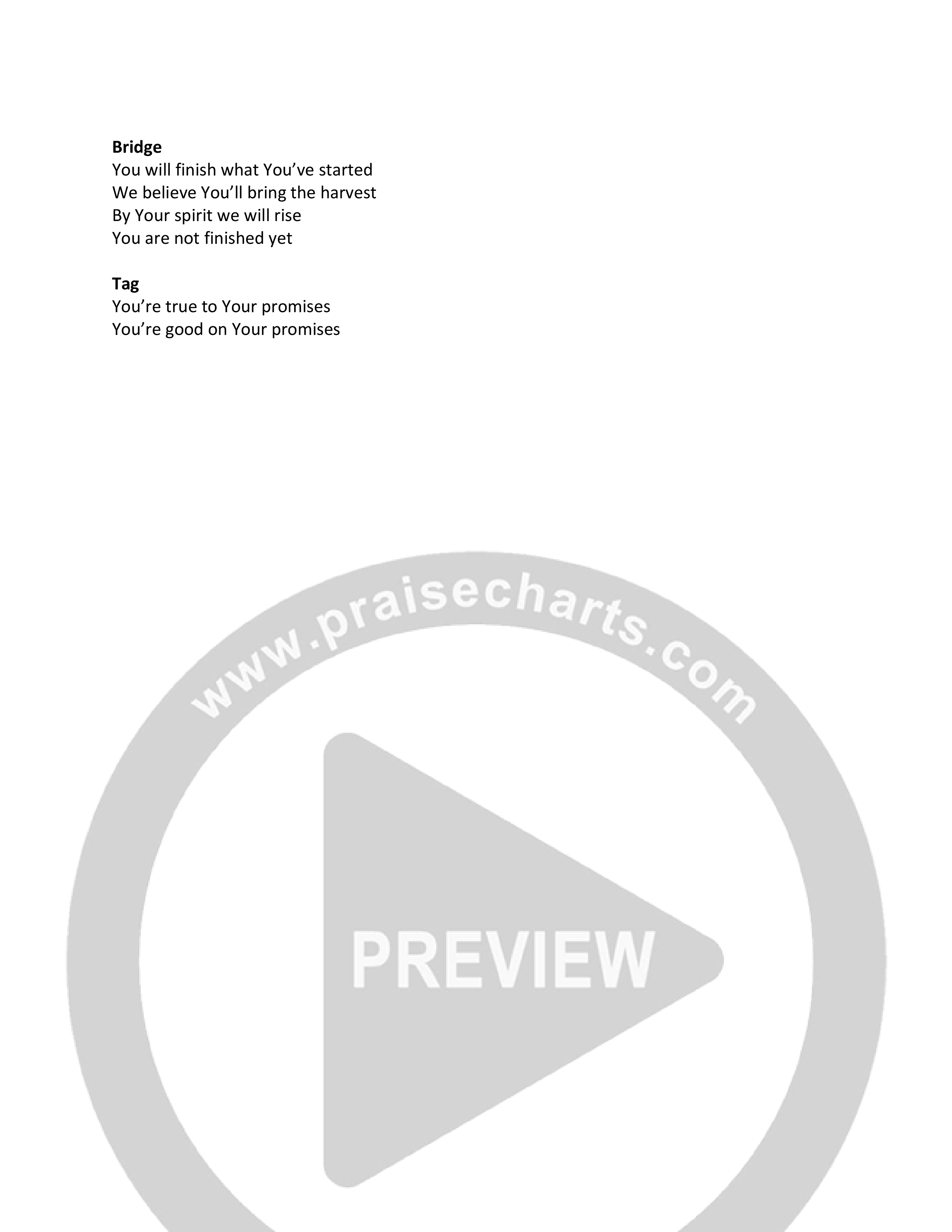 Always Enough Chord Chart (Eagle Brook Music)