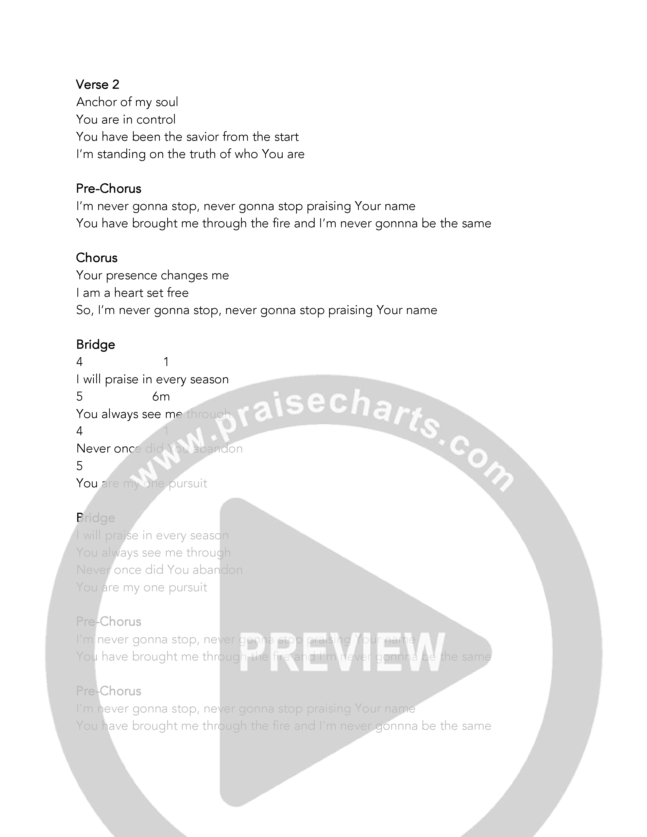 Savior From The Start Chord Chart (Eagle Brook Music)