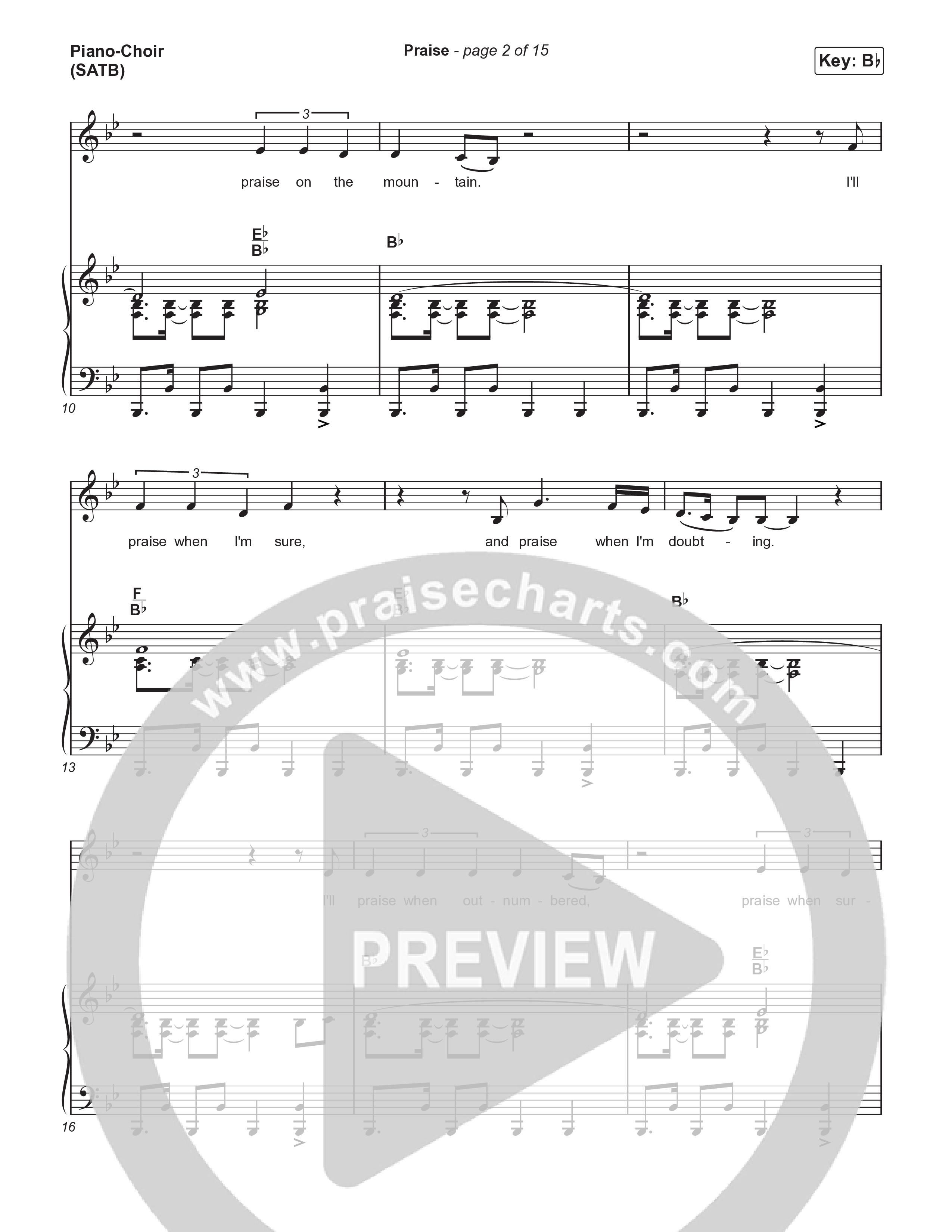 Praise (Choral/SATB) Piano/Vocal (SATB) (Brooke Voland / Arr. Travis Cottrell / Orch. Mason Brown)