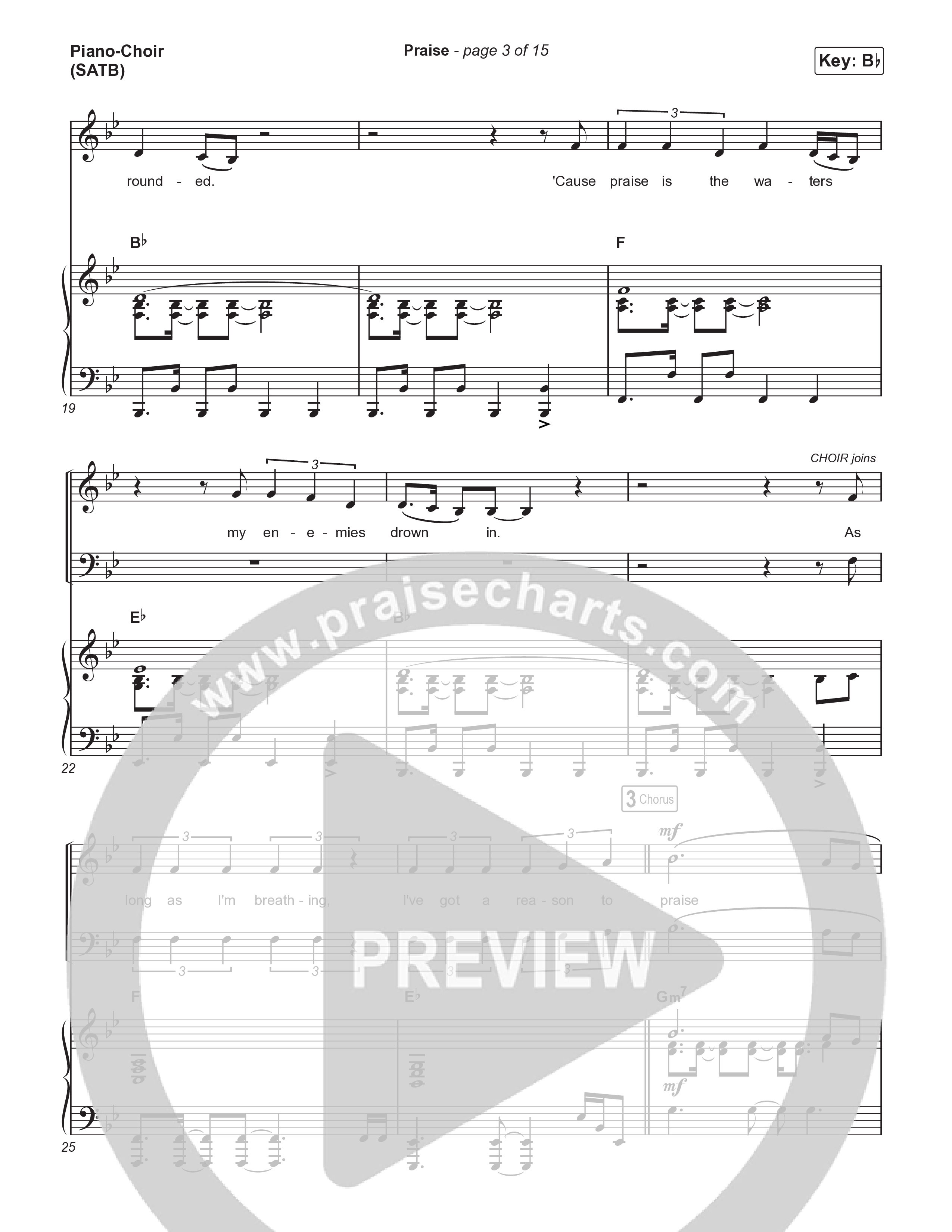 Praise (Choral/SATB) Piano/Vocal (SATB) (Brooke Voland / Arr. Travis Cottrell / Orch. Mason Brown)