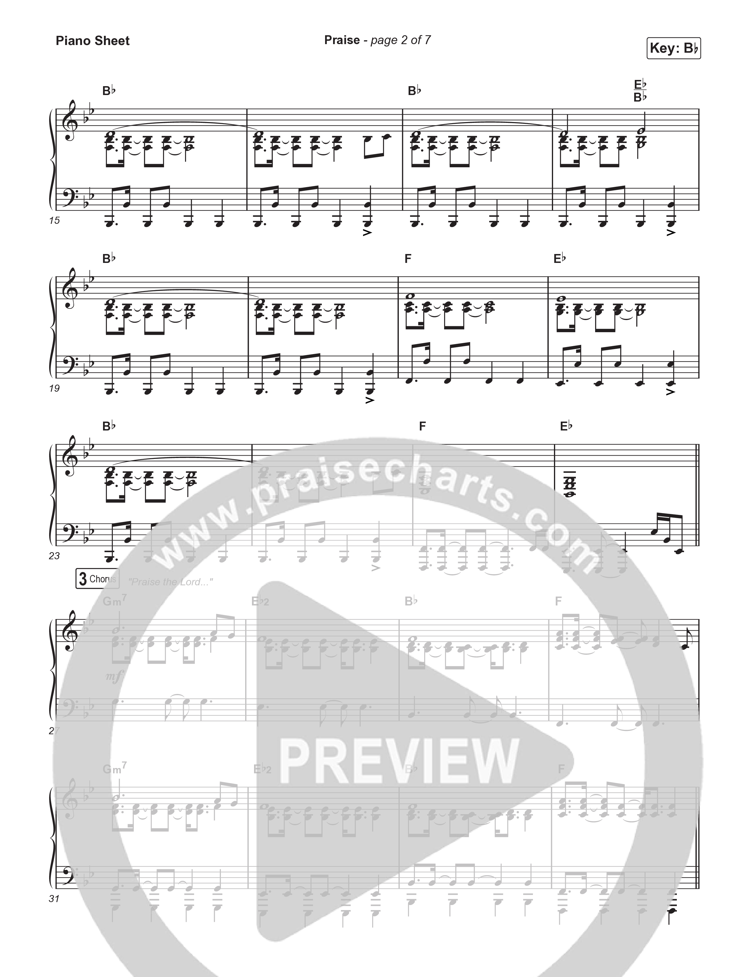 Praise (Choral/SATB) Piano Sheet (Brooke Voland / Arr. Travis Cottrell / Orch. Mason Brown)
