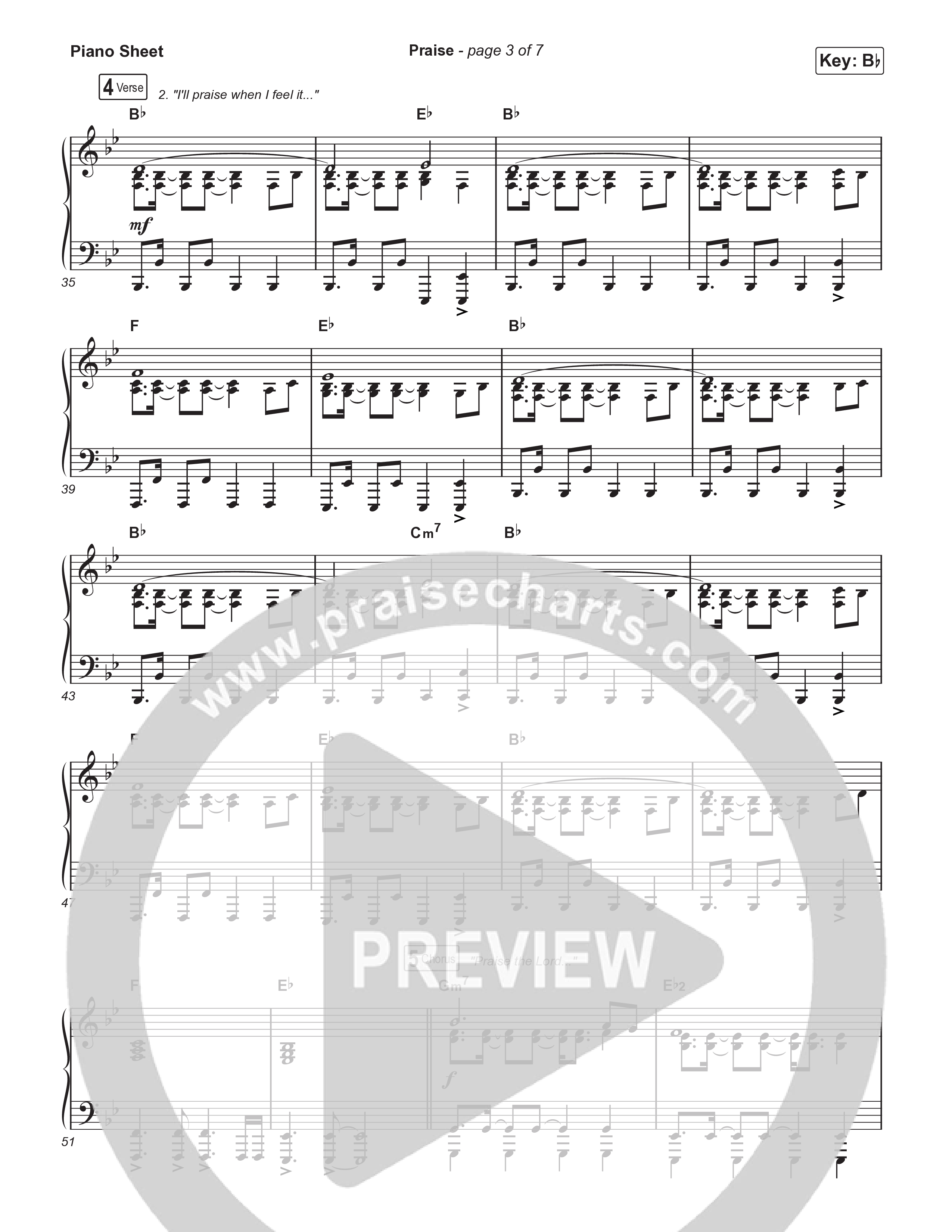 Praise (Choral/SATB) Piano Sheet (Brooke Voland / Arr. Travis Cottrell / Orch. Mason Brown)