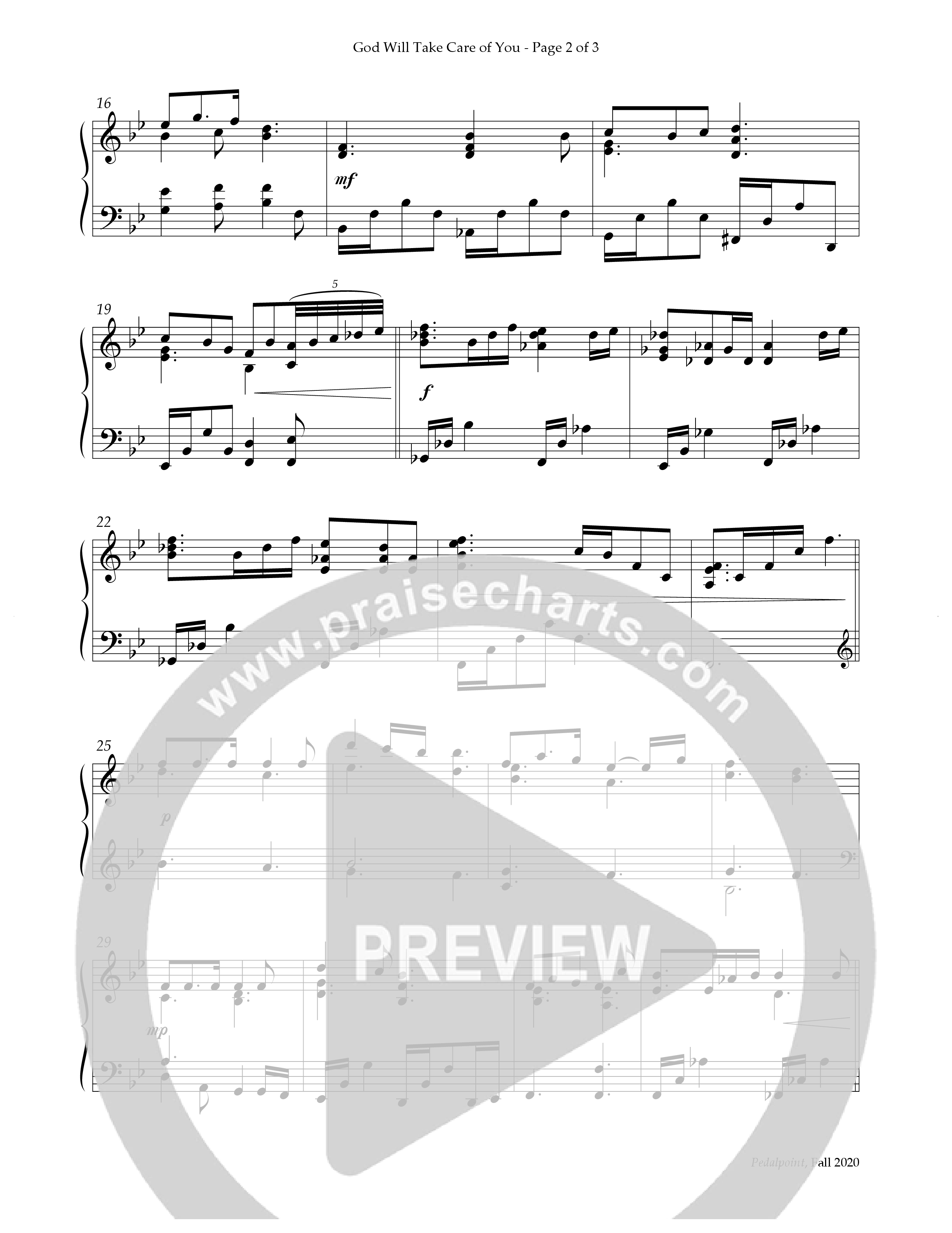 God Will Take Care Of You Piano Solo (Lifeway Worship / Arr. Randy Smith)