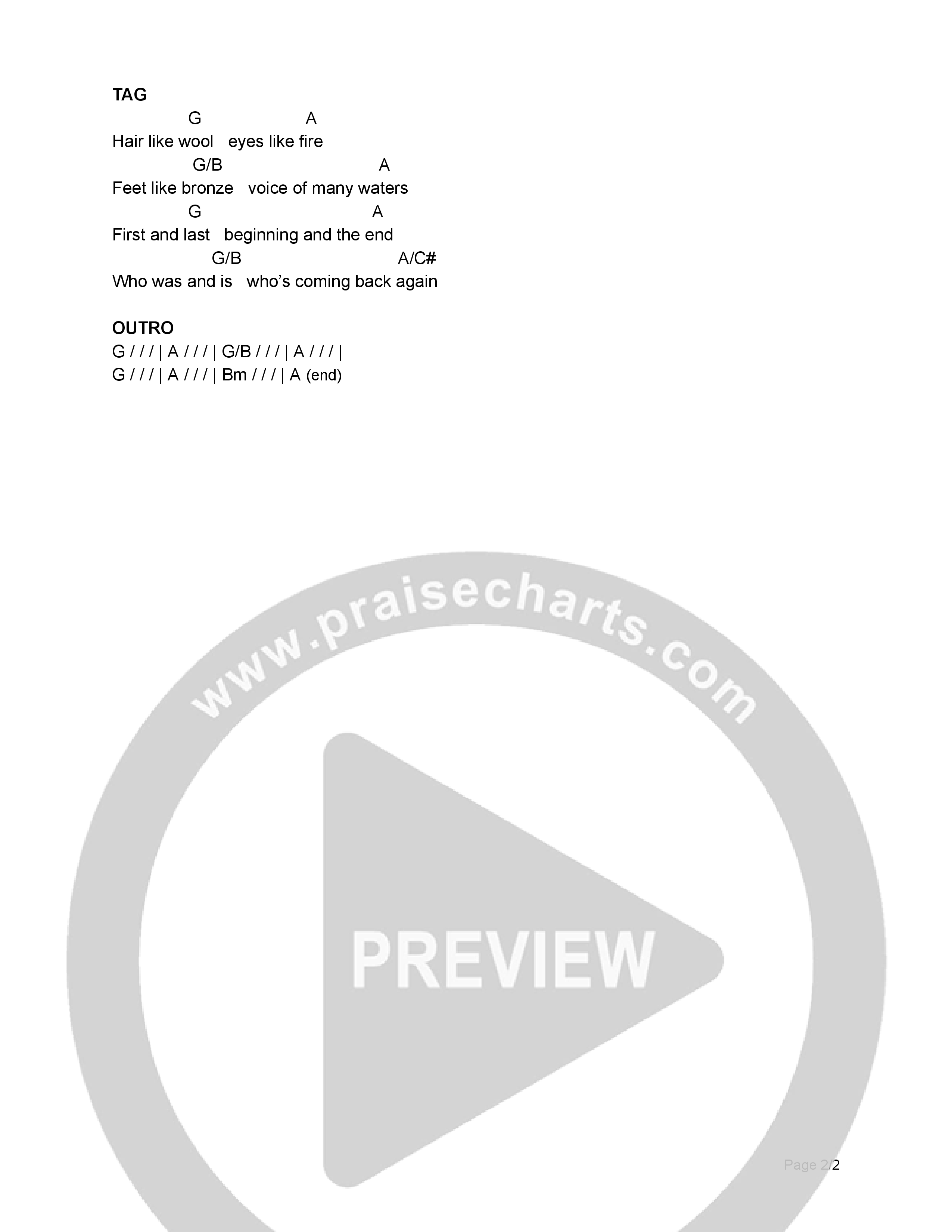 Long To Behold Chord Chart (Maranatha Collective)