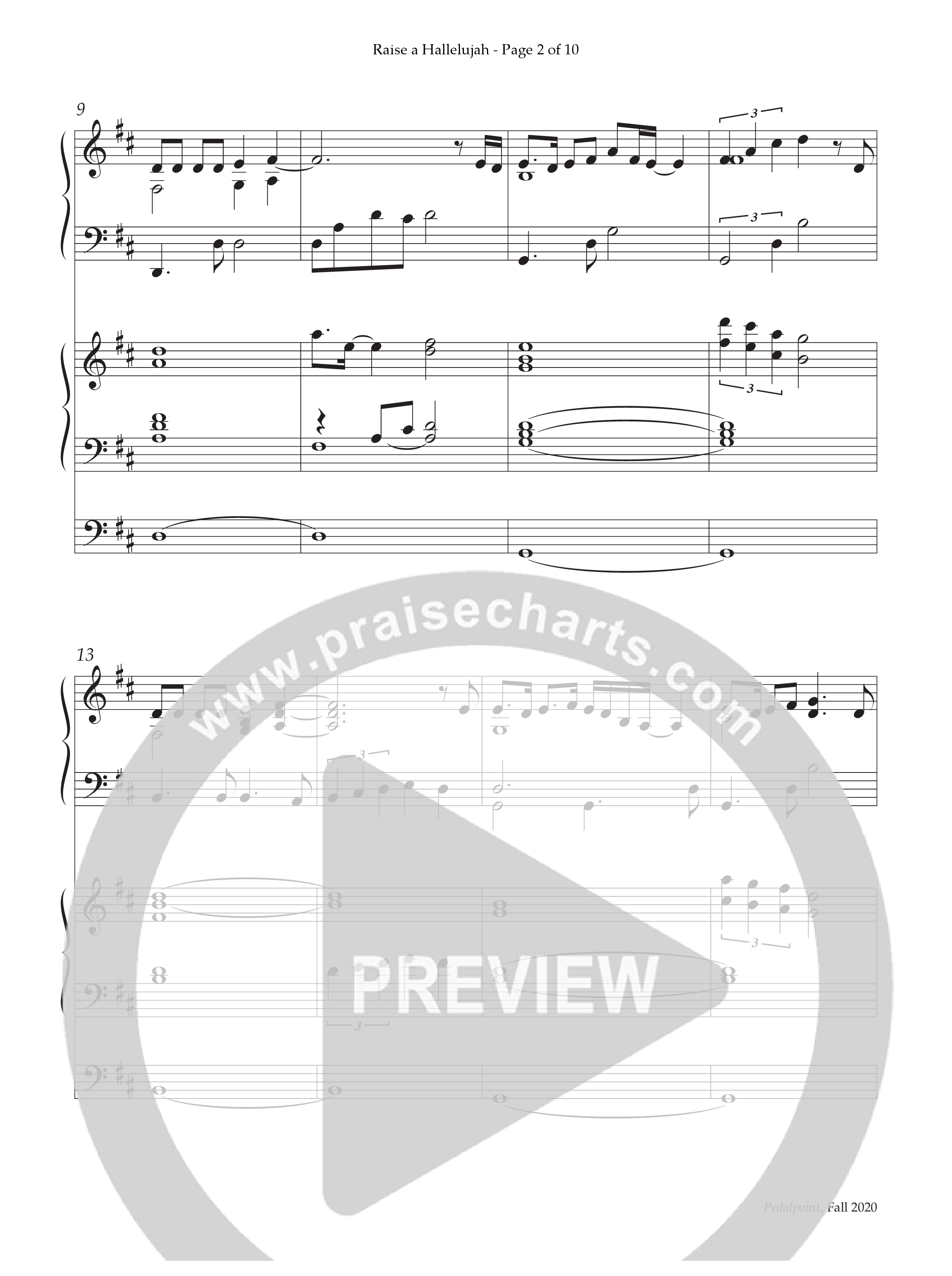 Raise A Hallelujah (Instrumental) Piano-Organ (Lifeway Worship / Arr. Jeffery Bennett)