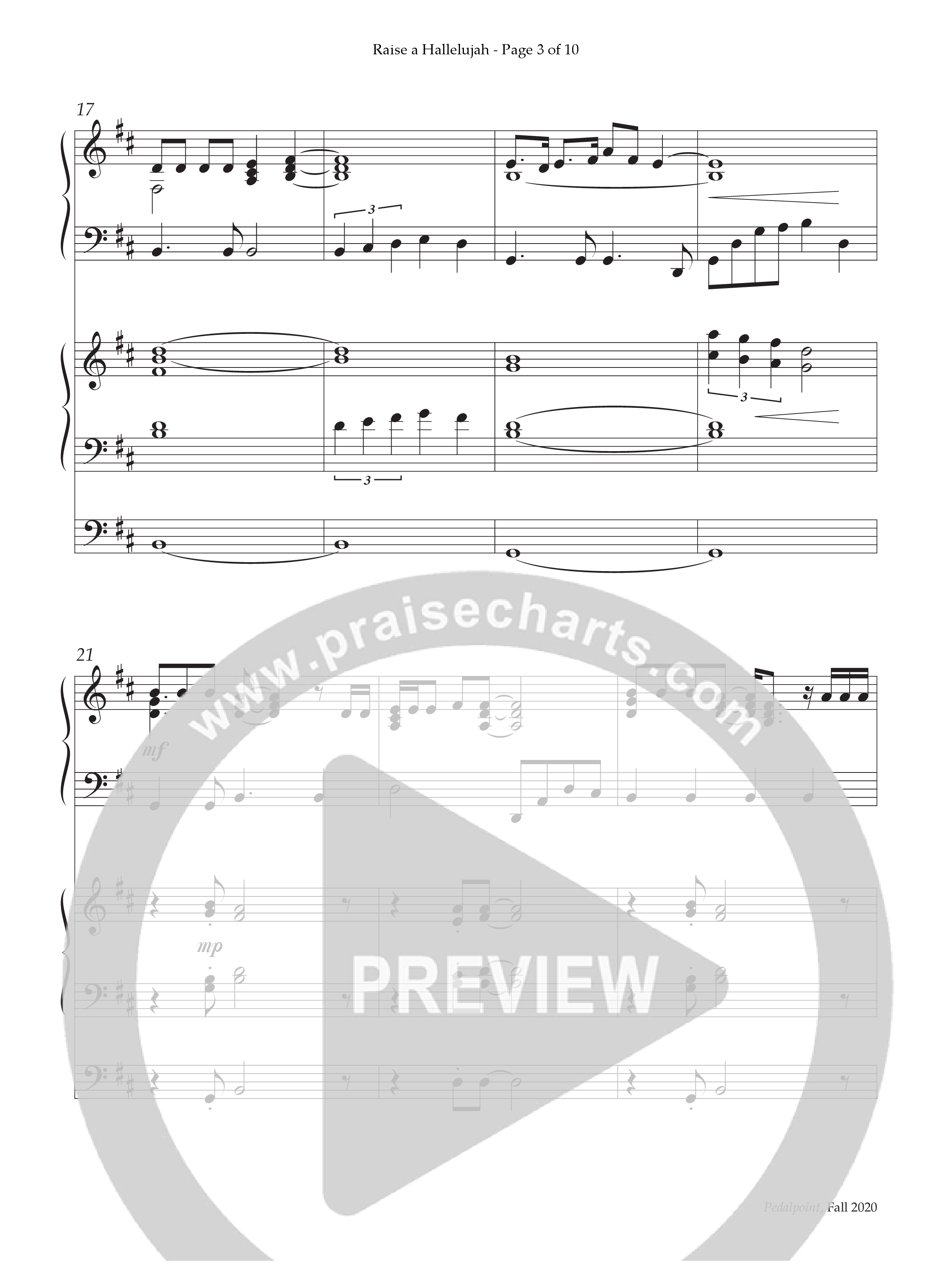 Raise A Hallelujah (Instrumental) Piano-Organ (Lifeway Worship / Arr. Jeffery Bennett)