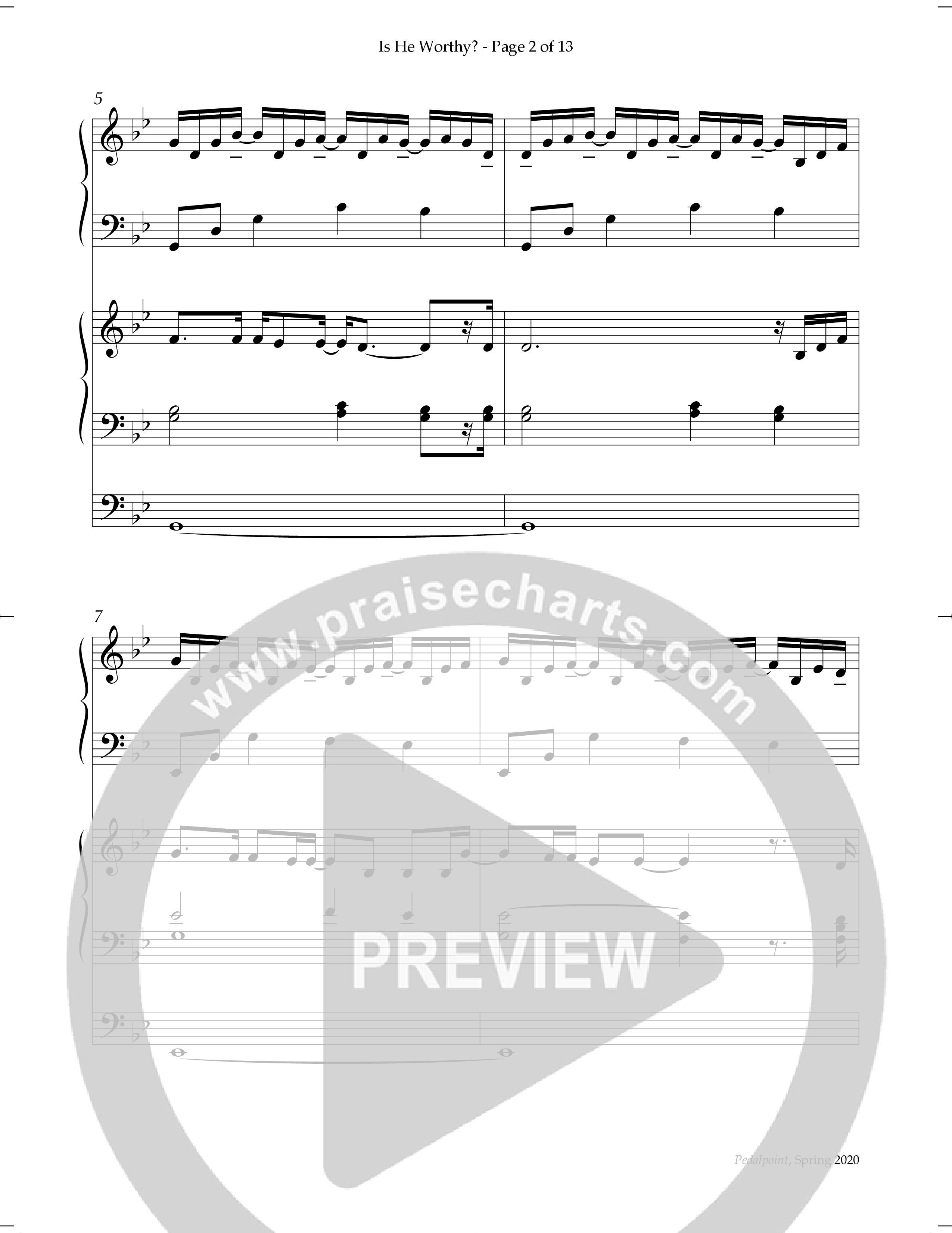 Is He Worthy (Instrumental) Piano-Organ (Lifeway Worship / Arr. Phillip Keveren)