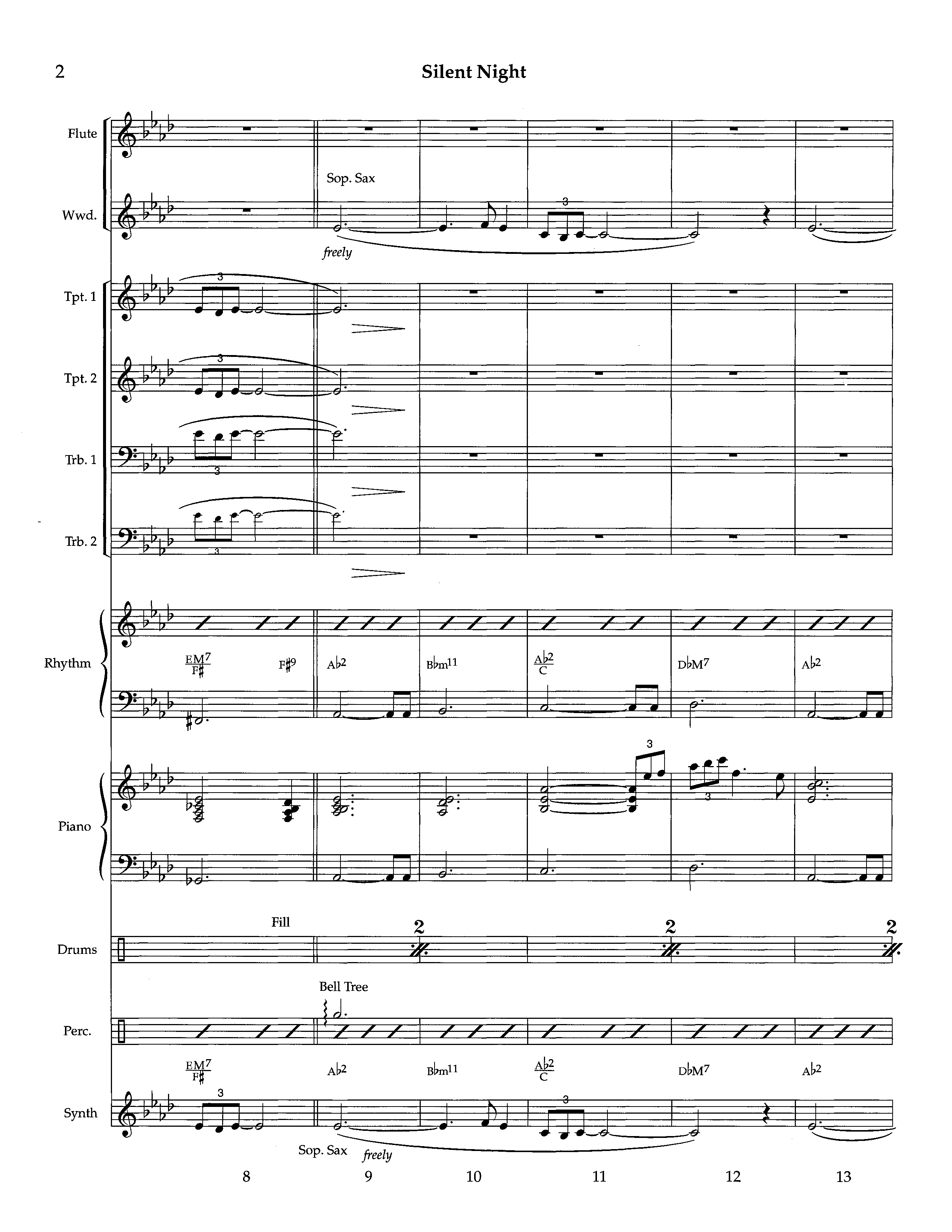 Silent Night (Instrumental) Orchestration (Lifeway Worship / Arr. Richard Kingsmore)