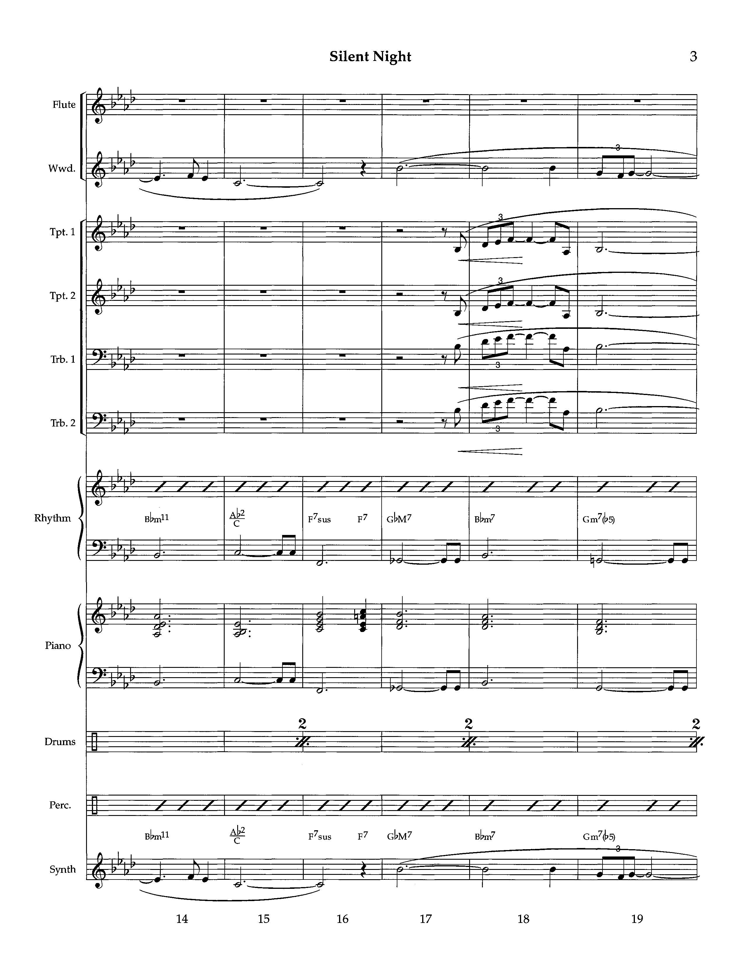 Silent Night (Instrumental) Orchestration (Lifeway Worship / Arr. Richard Kingsmore)