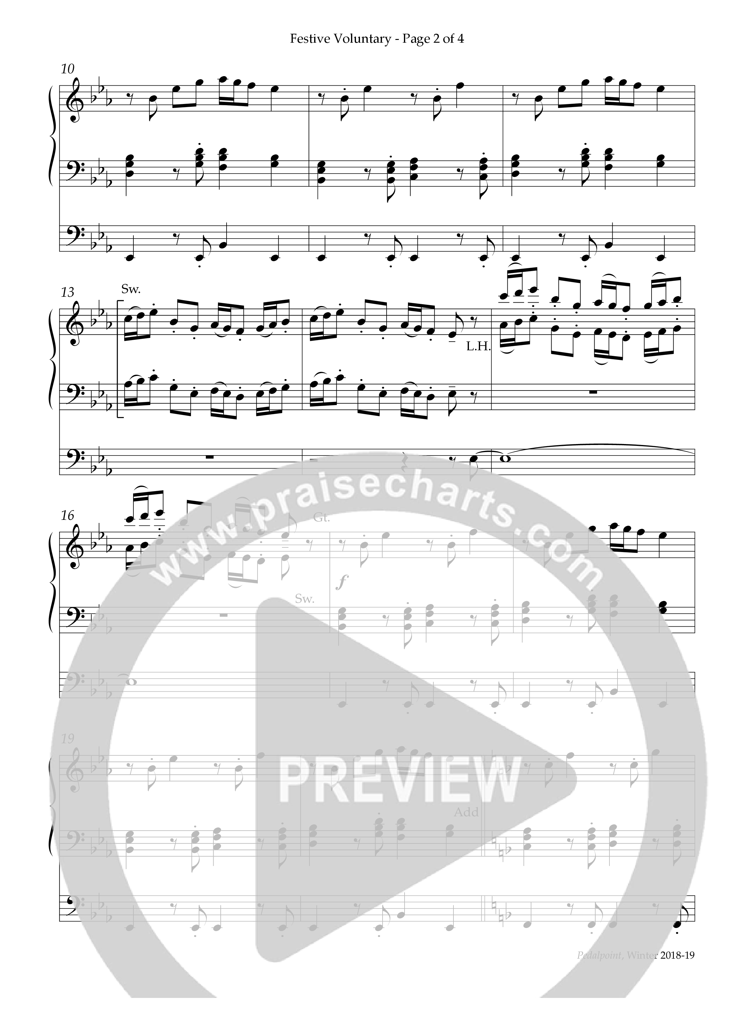 Festive Voluntary (Instrumental) Organ (Lifeway Worship / Arr. Keith Christopher)