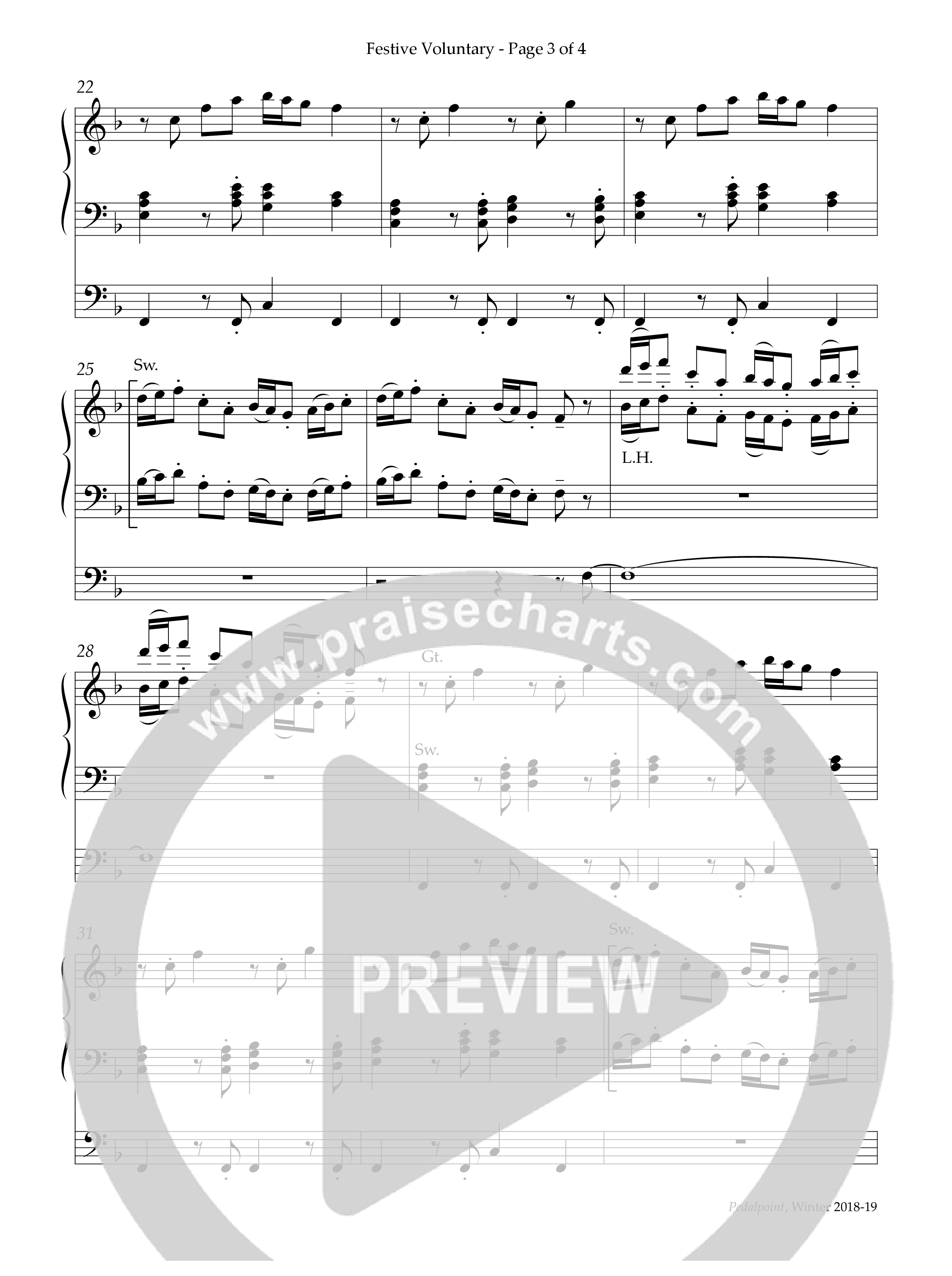 Festive Voluntary (Instrumental) Organ (Lifeway Worship / Arr. Keith Christopher)